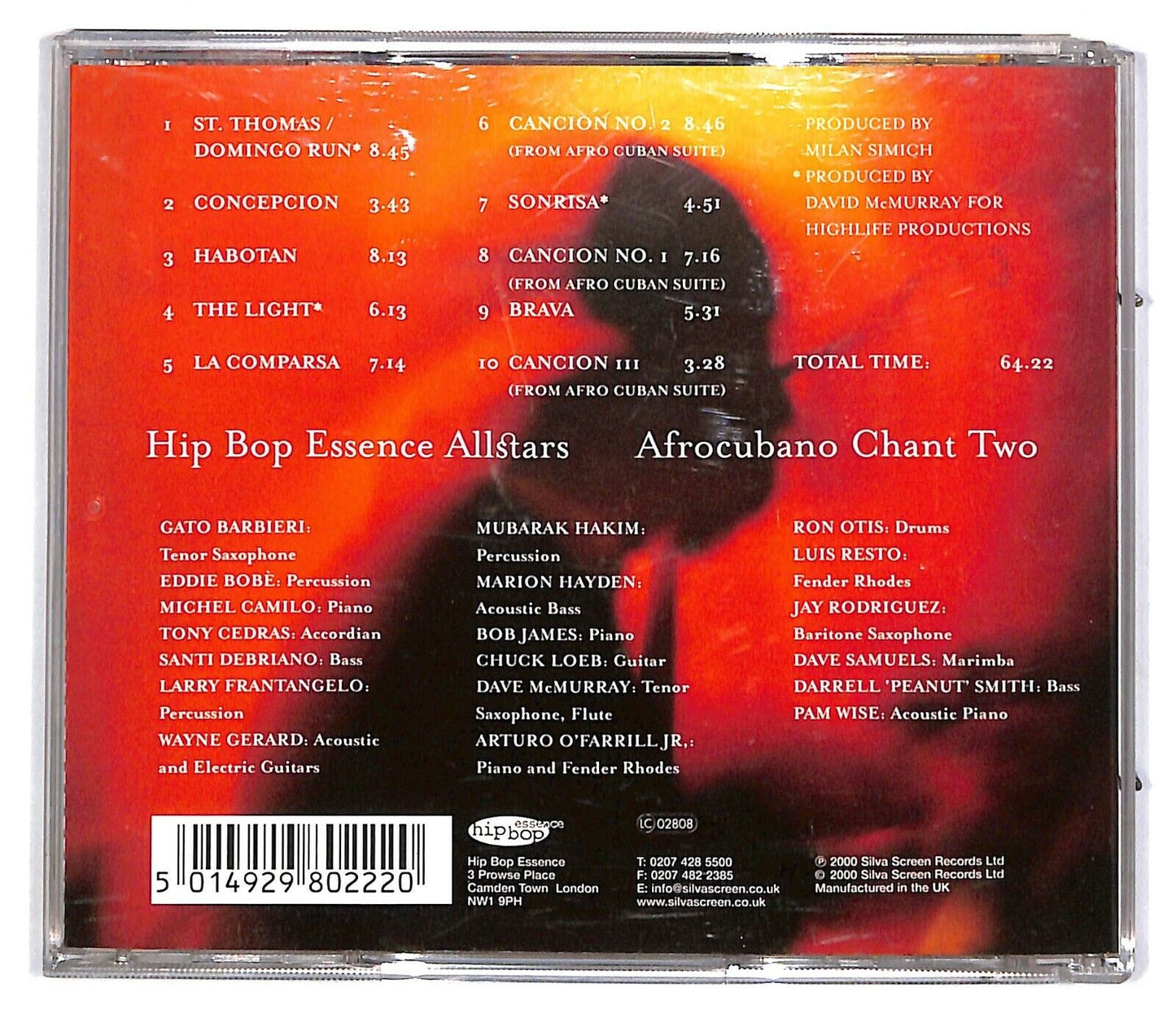 EBOND Hip Bop Essence Allstars - Afrocubano Chant Two CD CD031513
