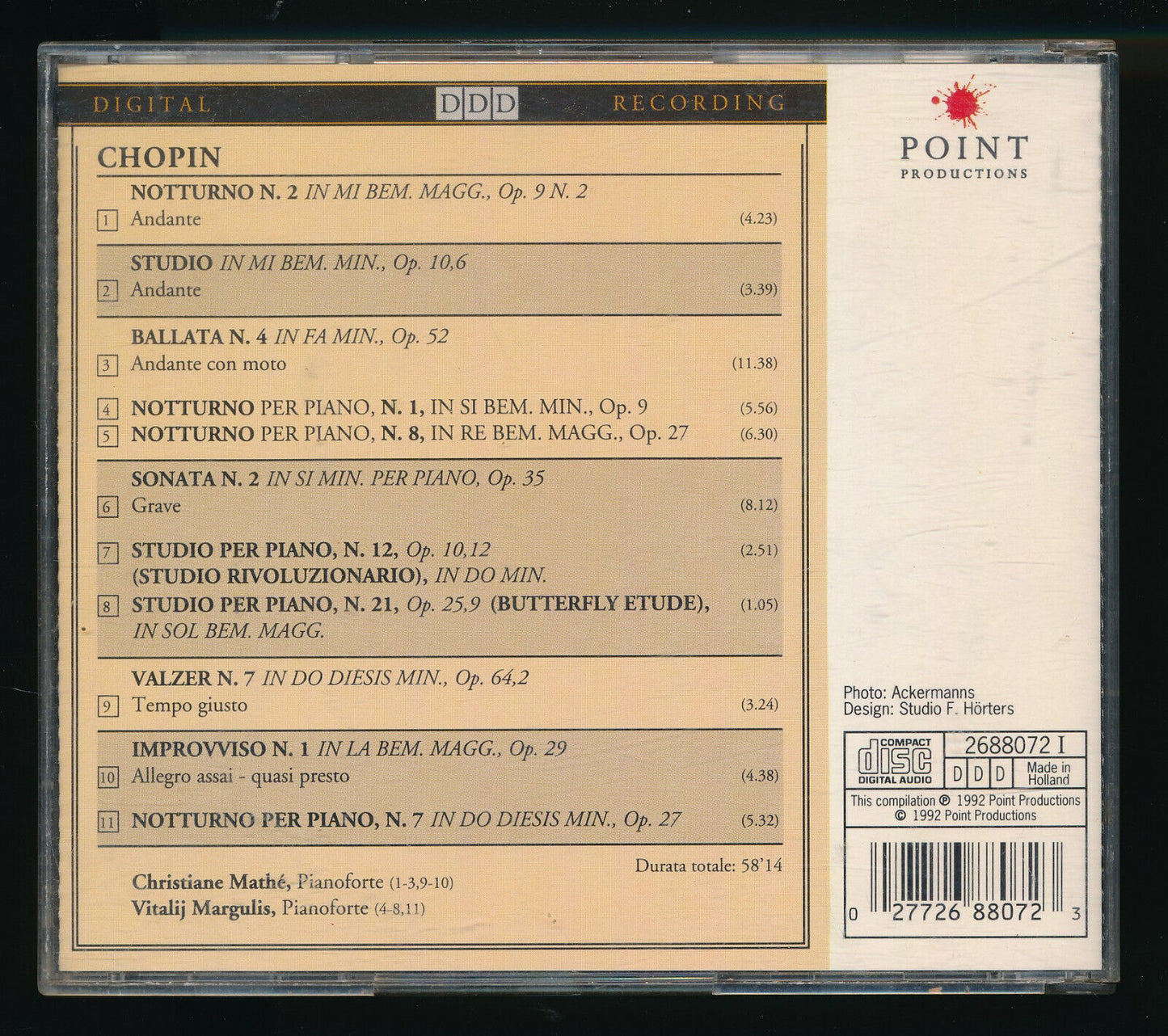 EBOND Chopin* - Il Grande Chopin CD CD029415