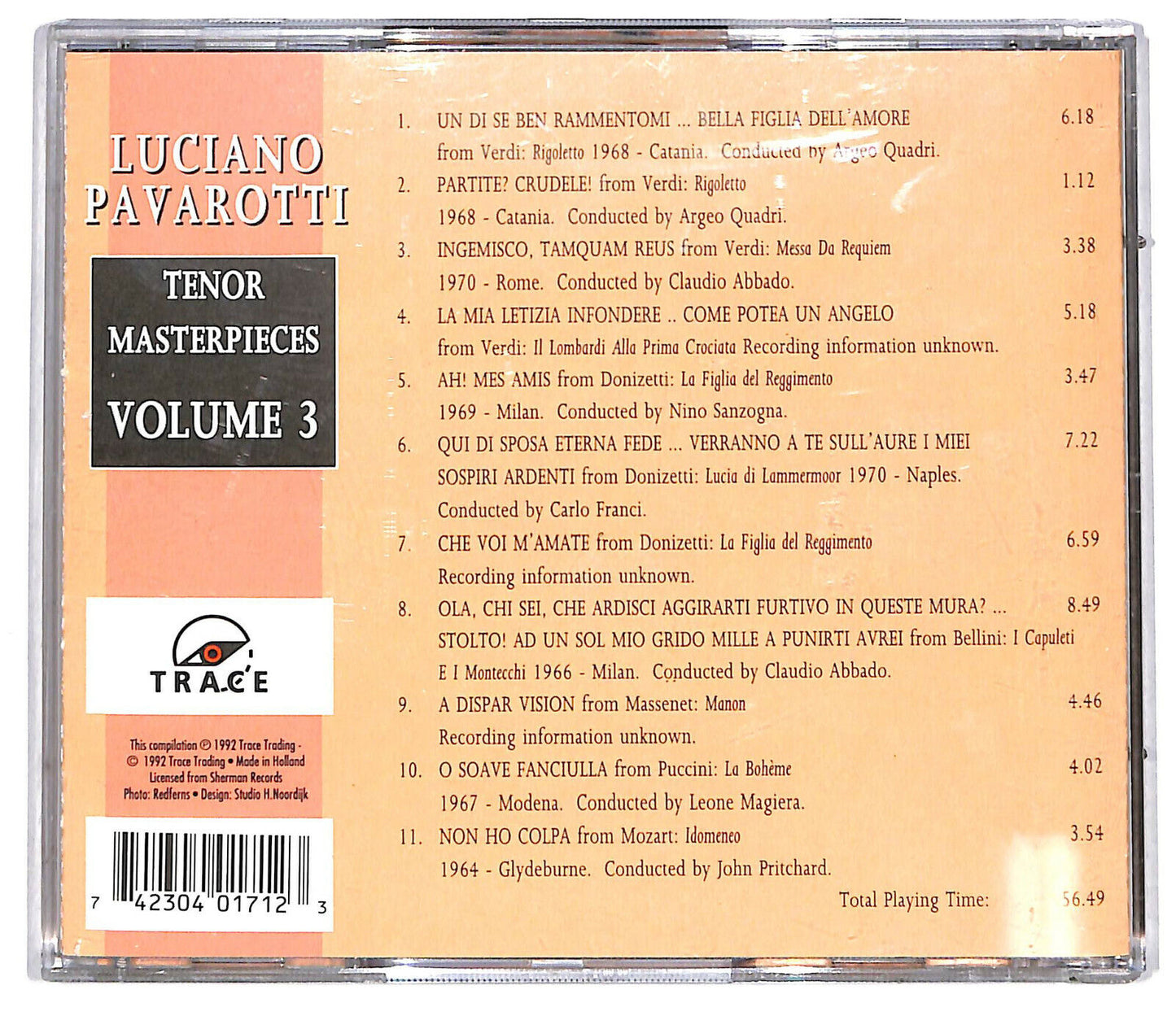 EBOND The World Of Luciano Pavarotti Tenor Masterpieces Vol.3 CD CD034422