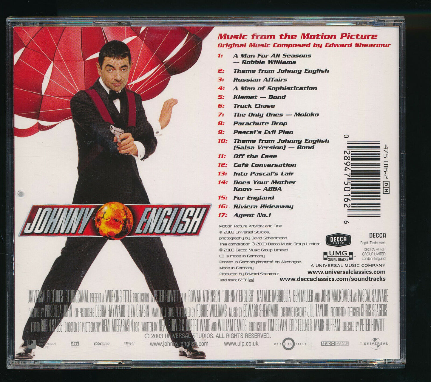 EBOND Edward Shearmur, Various - Johnny English CD CD030112