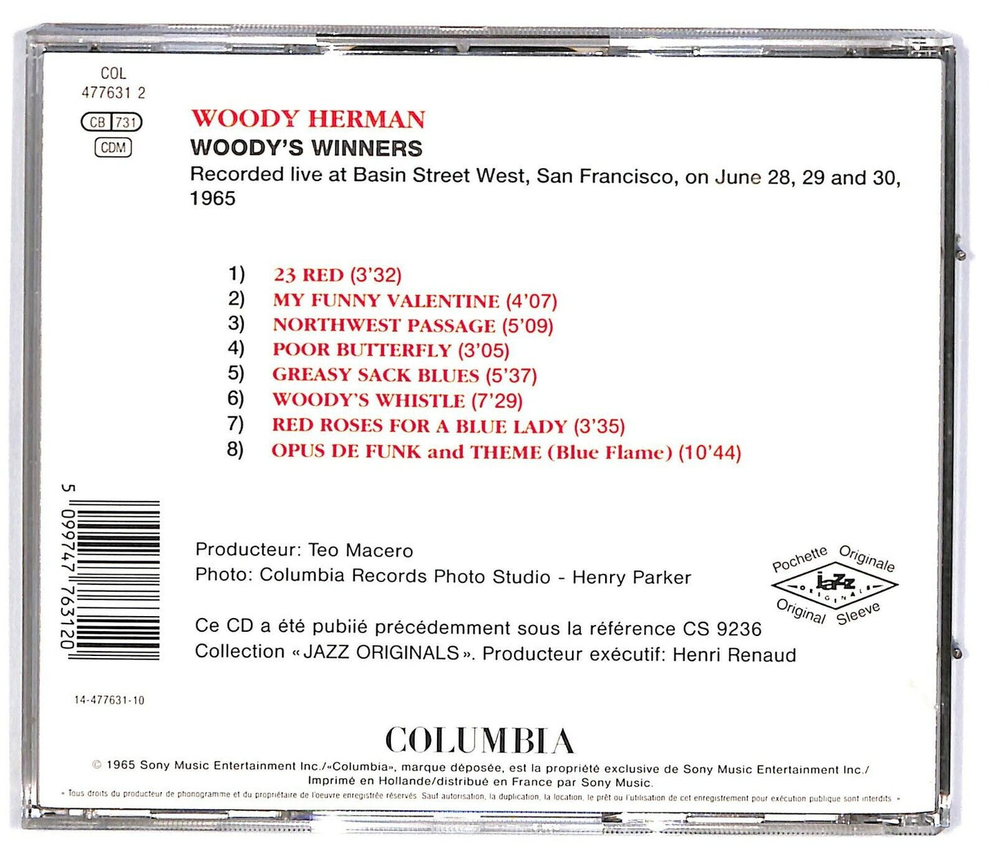 EBOND Woody Herman - Woody's Winners CD CD033059
