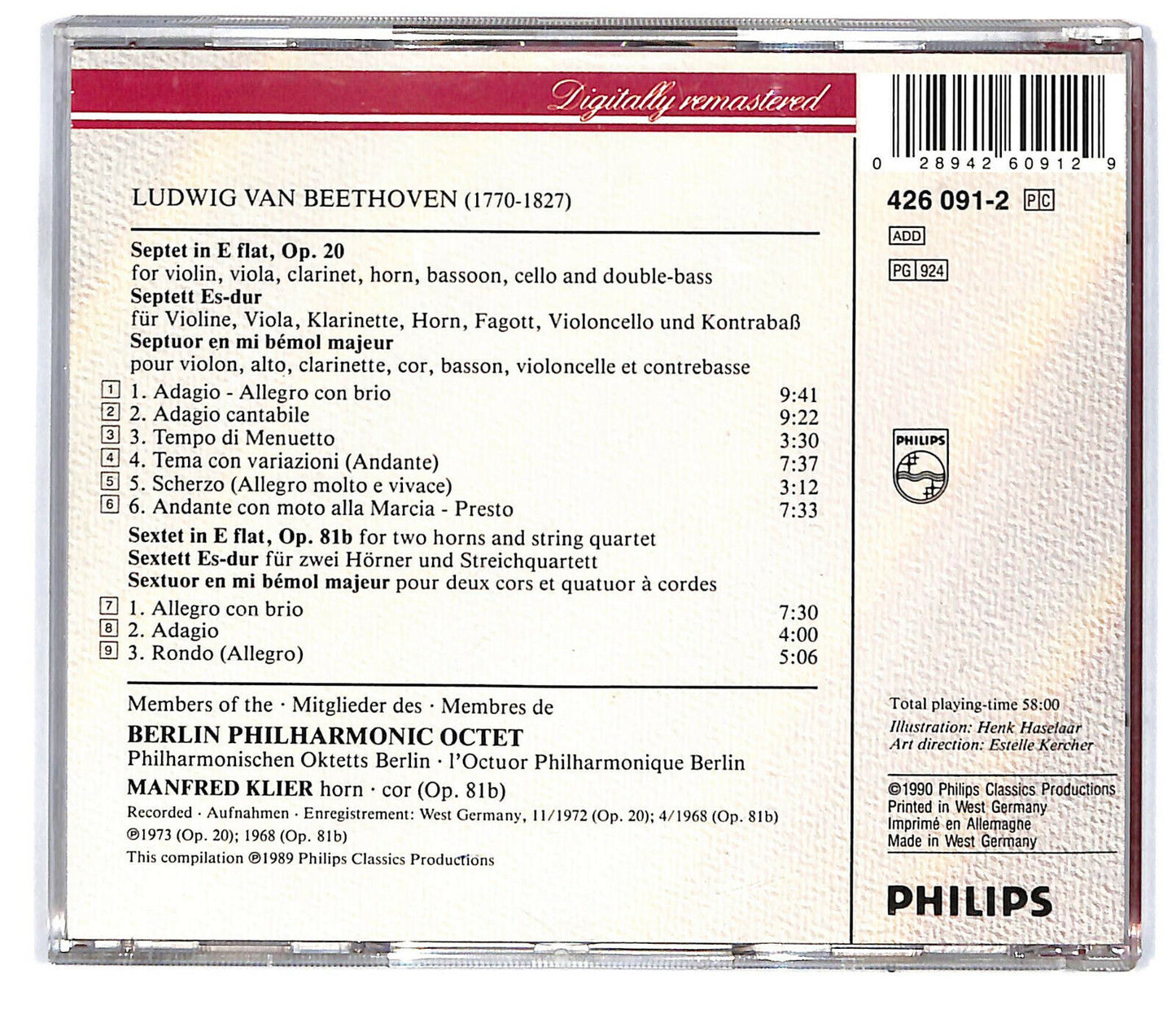 EBOND Beethoven - Septet Op. 20 / Sextet Op. 81 B CD CD031806