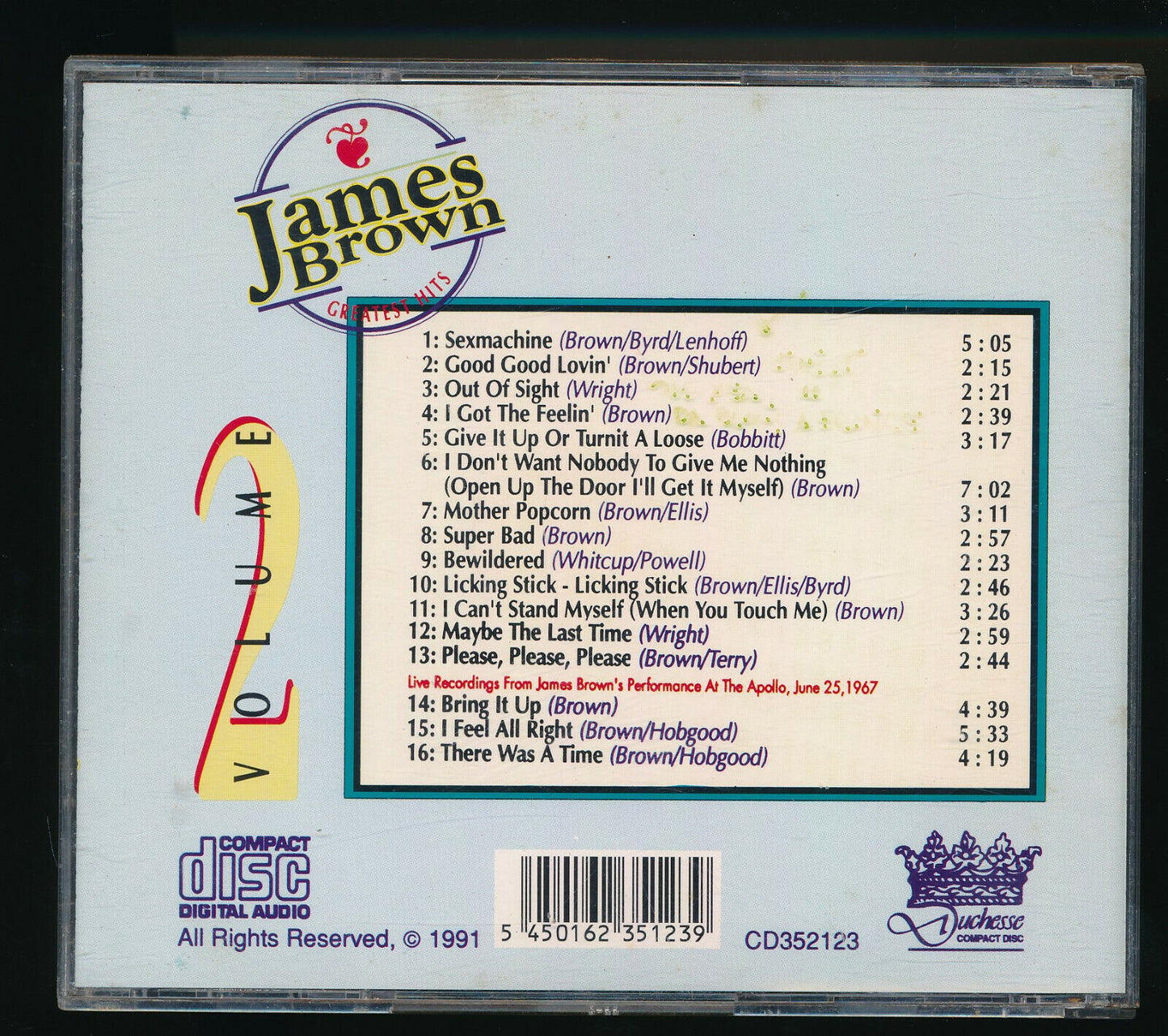 EBOND James Brown - Greatest Hits Volume 2 CD CD029308