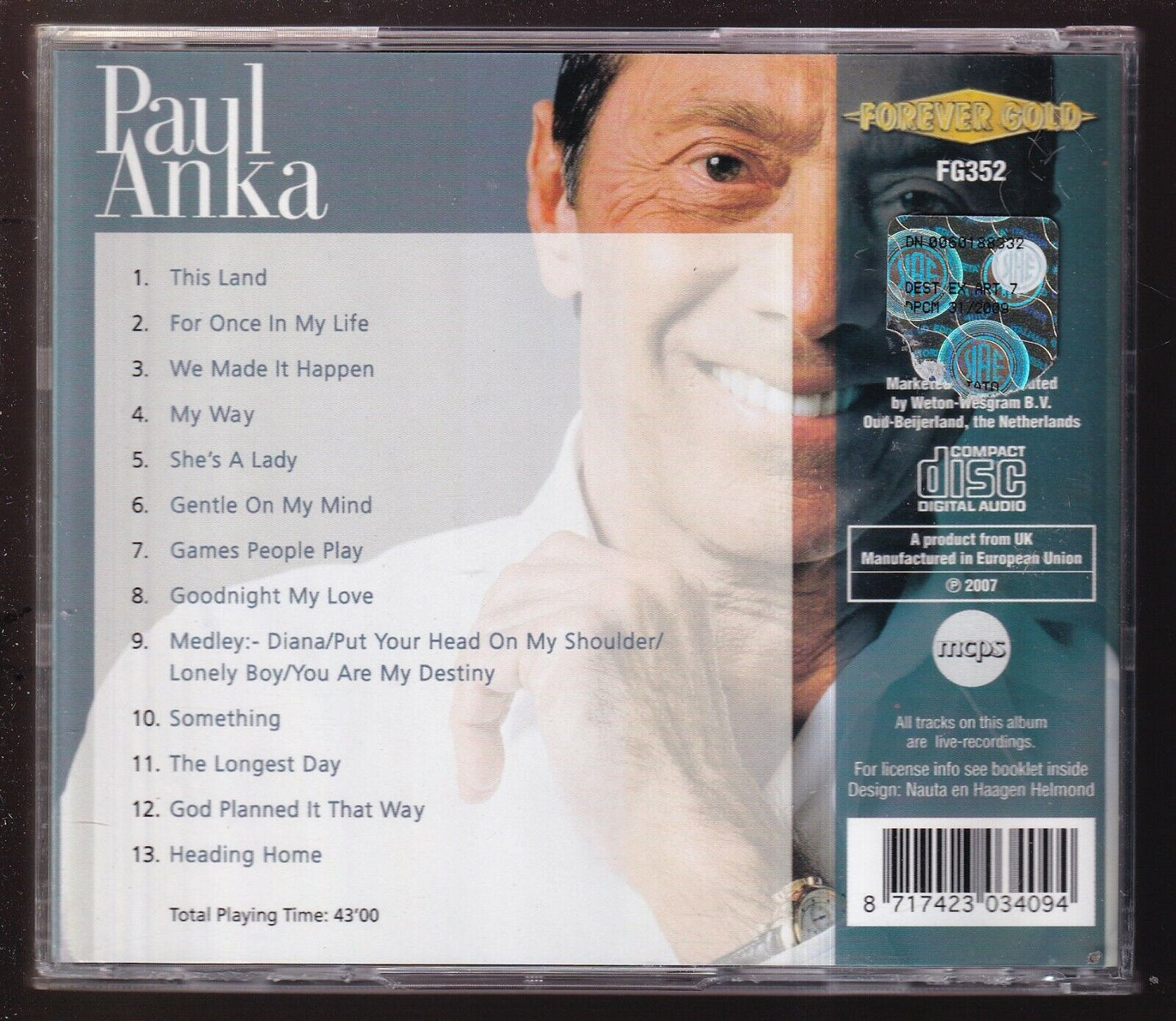 EBOND Paul Anka - Paul Anka CD CD030729