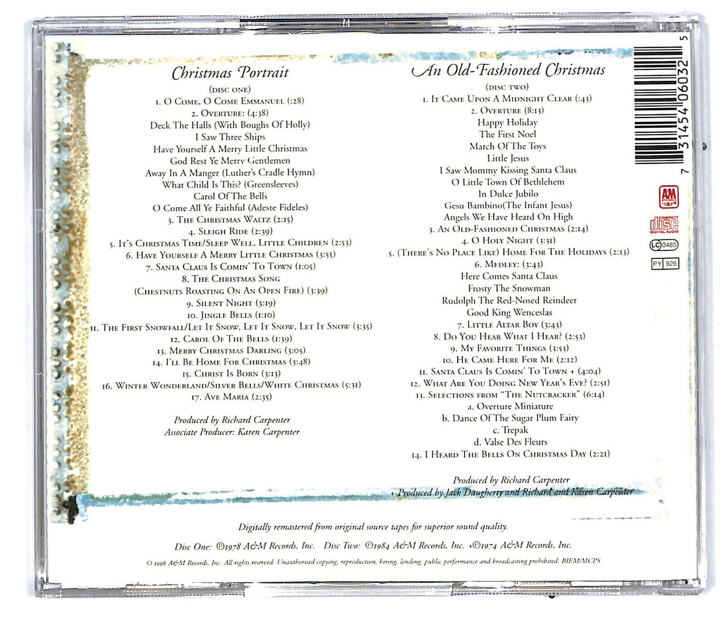 EBOND Carpenters - Christmas Collection CD CD031413
