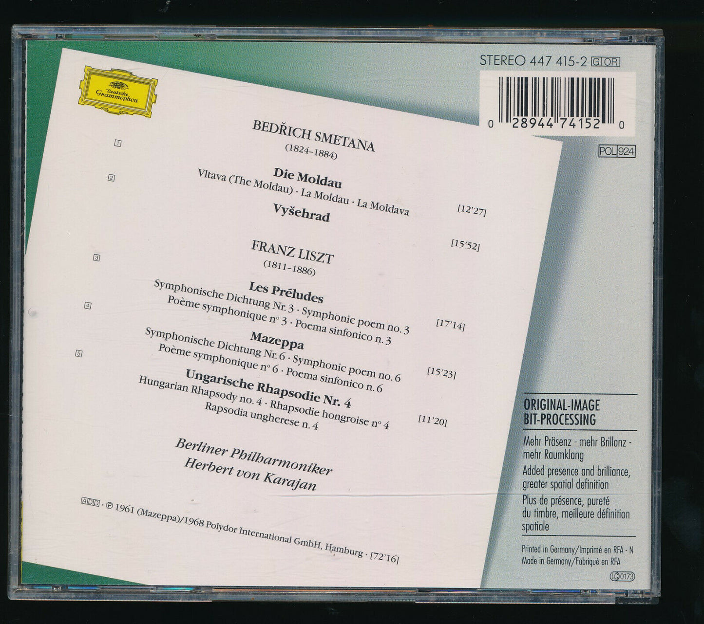 EBOND Liszt Les Preludes Mazeppa Ungarische Rhapsodie No 4 Vysehrad CD CD029437