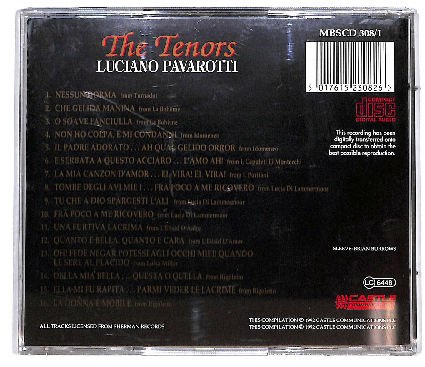 EBOND Luciano Pavarotti - The Tenors - Disc 1 CD CD034506