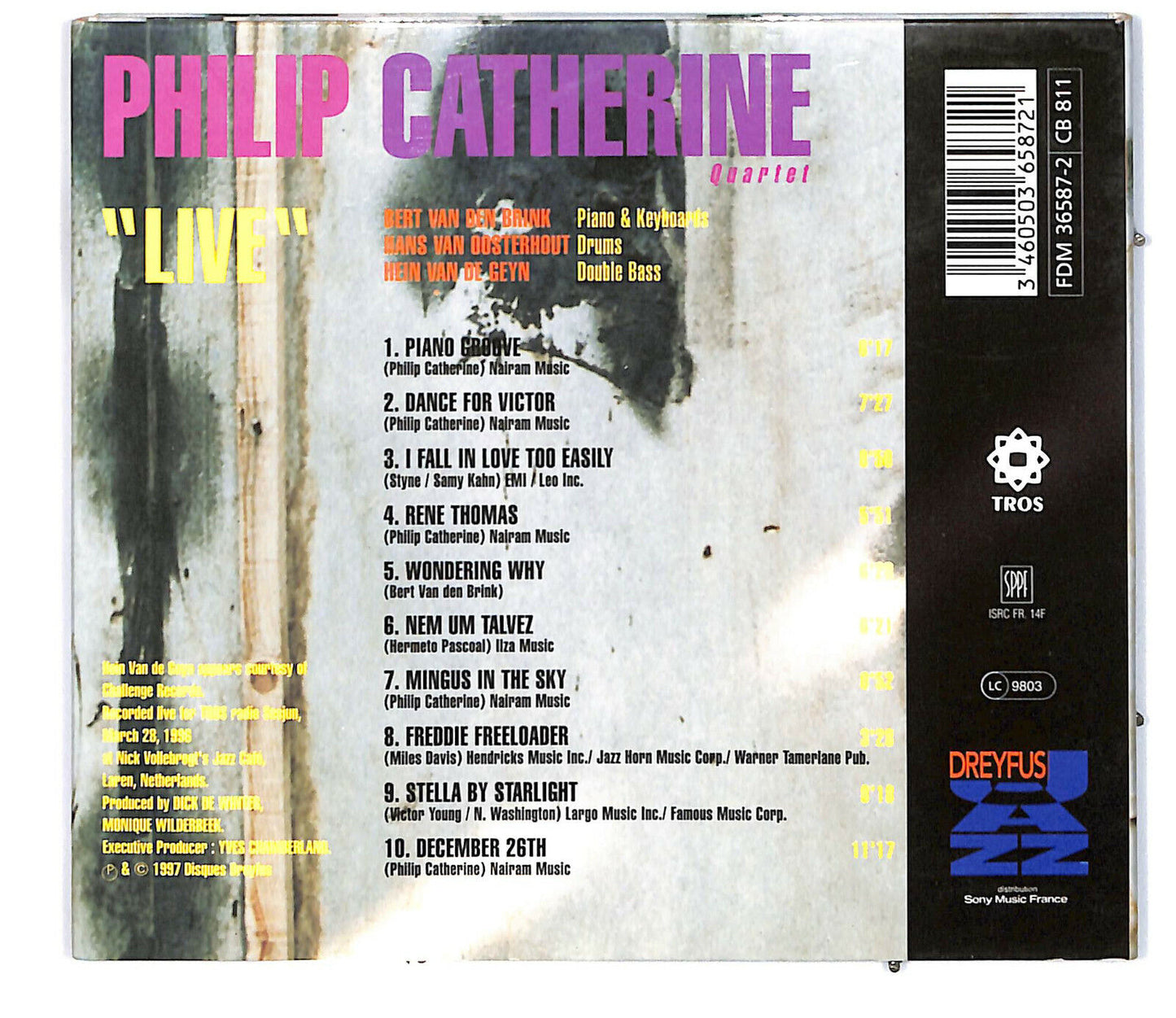 EBOND Philip Catherine Quartet - live CD CD031454