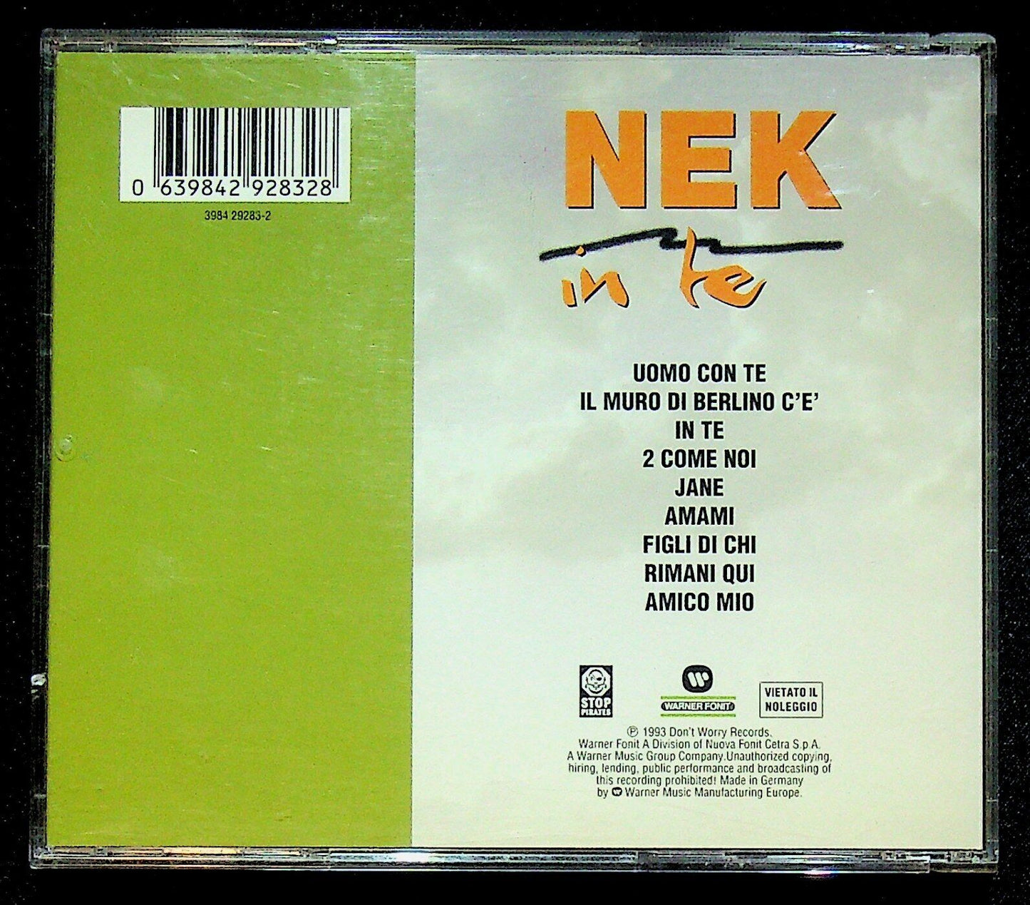 EBOND Nek - In Te CD CD016013