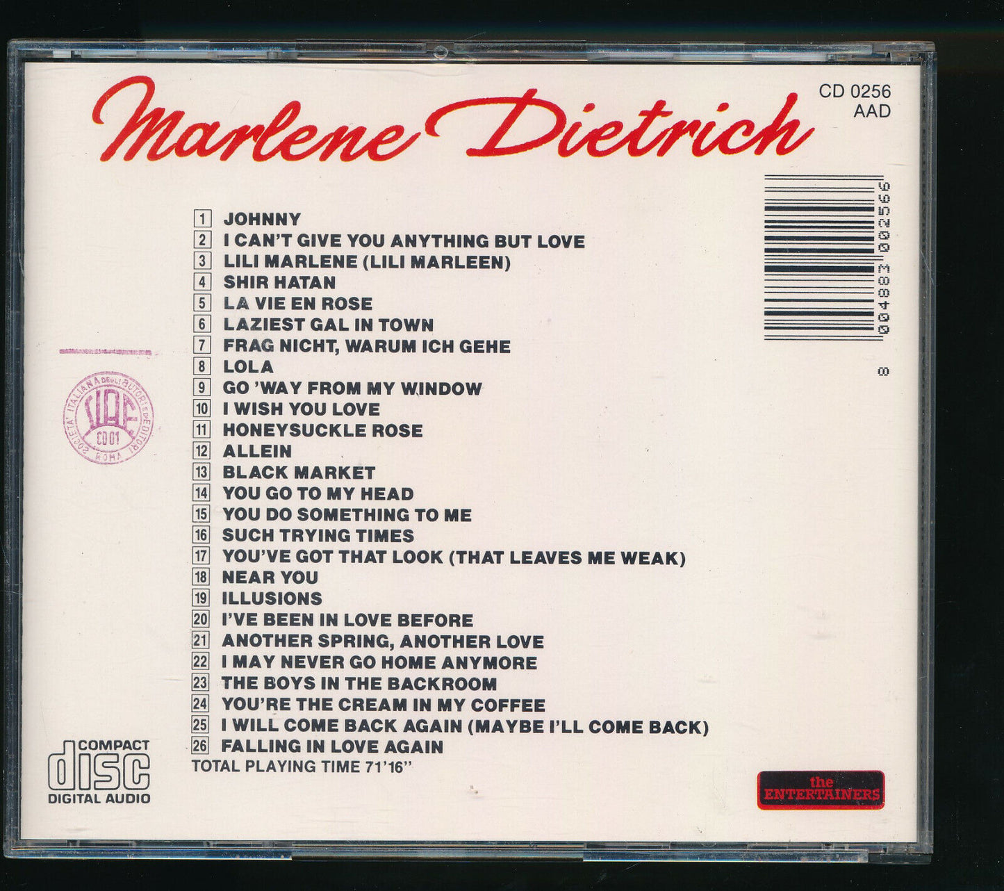 EBOND Marlene Dietrich - Lili Marlene CD CD031022