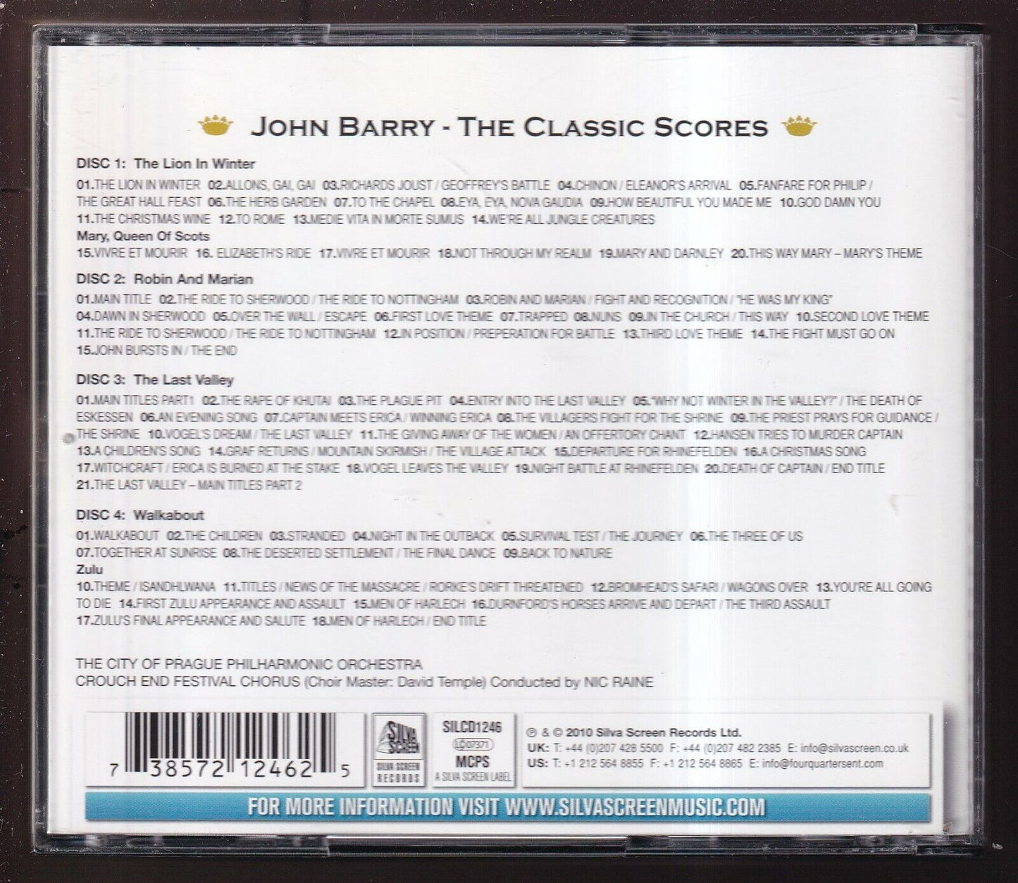 EBOND John Barry, The City Of Prague Philharmonic - The Classic Scor CD CD030323
