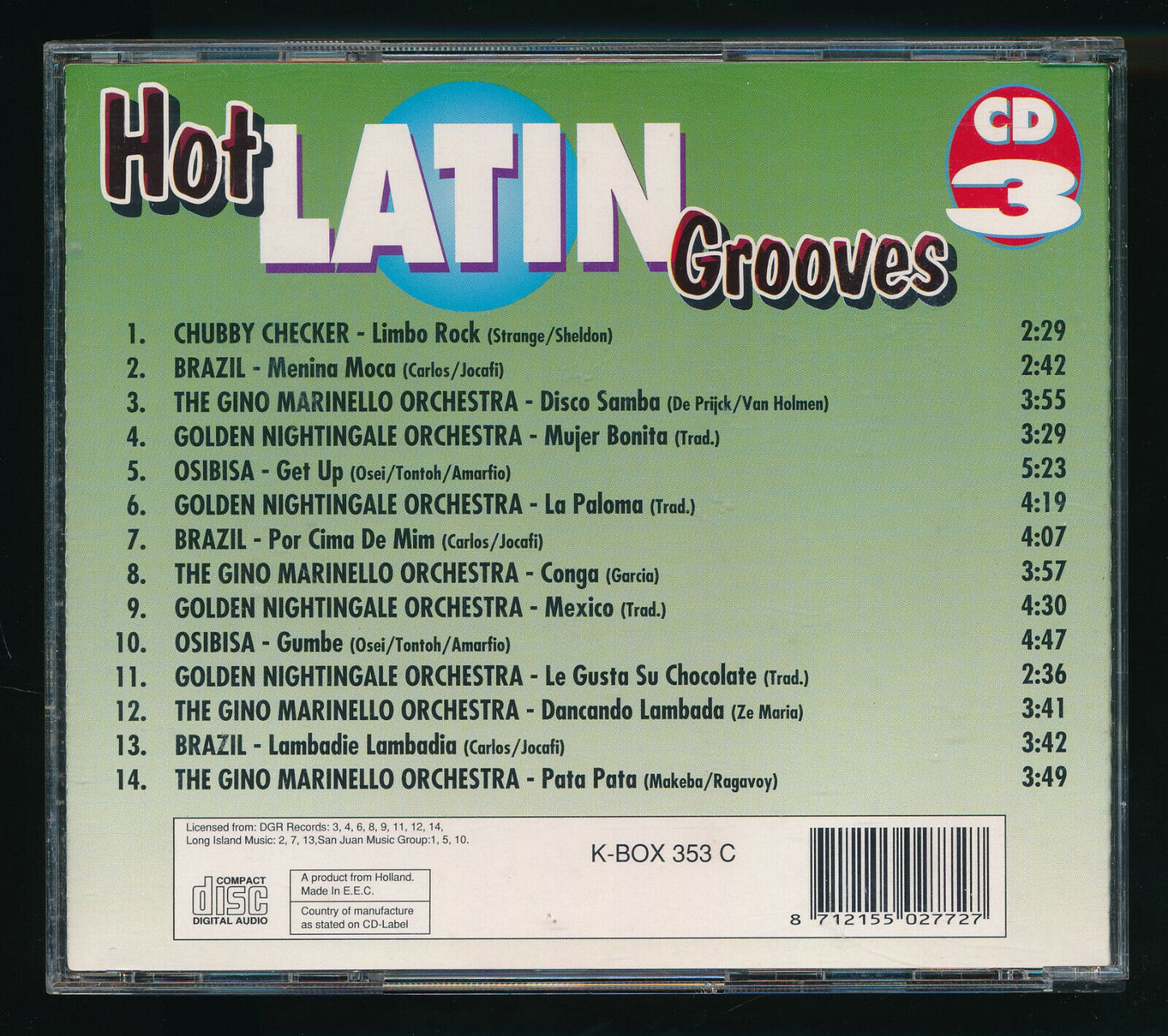 EBOND Various - Hot Latin Grooves Vol. 3 CD CD031004