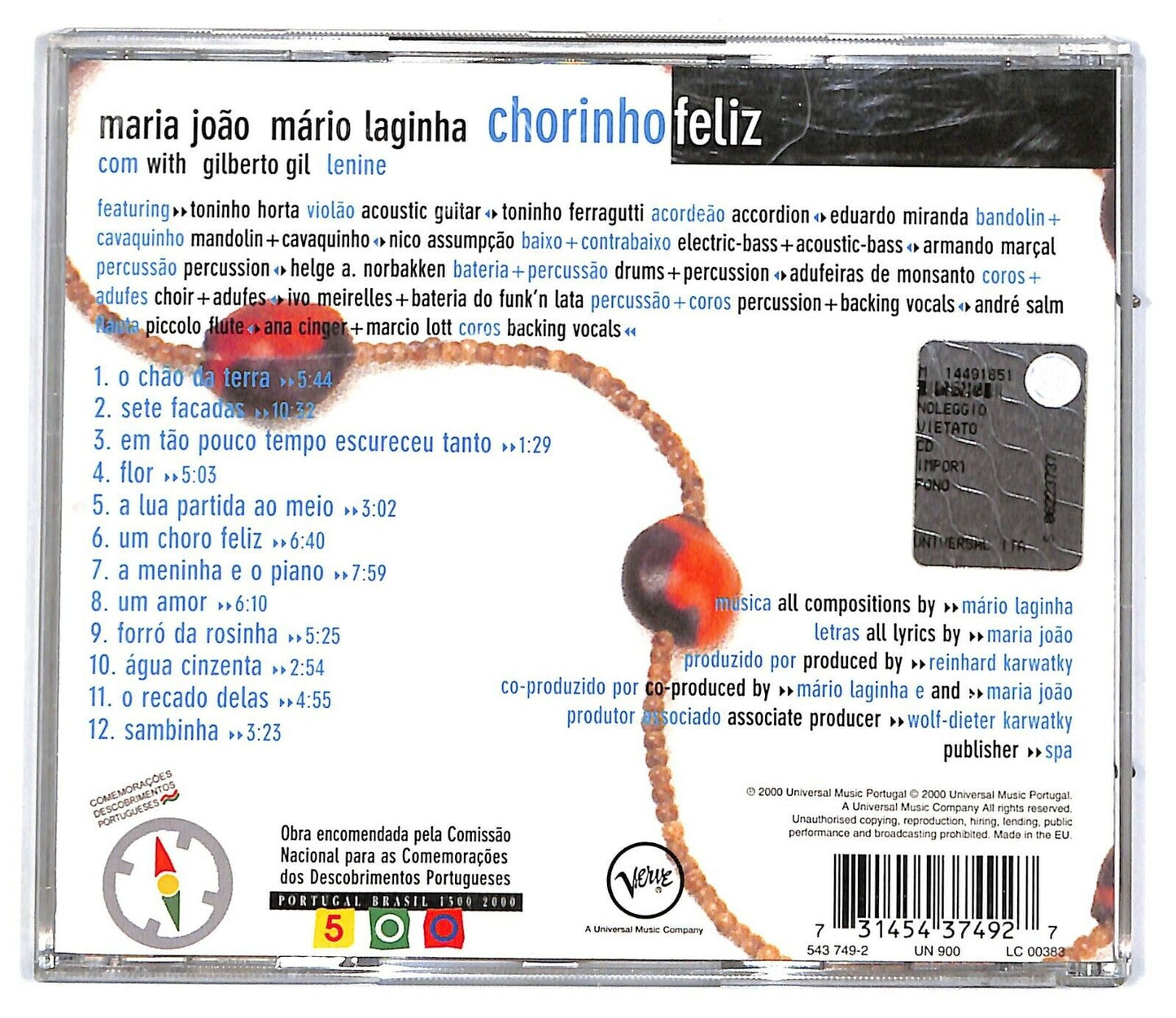 EBOND Maria Joao, Mario Laginha - Chorinho Feliz CD CD031524