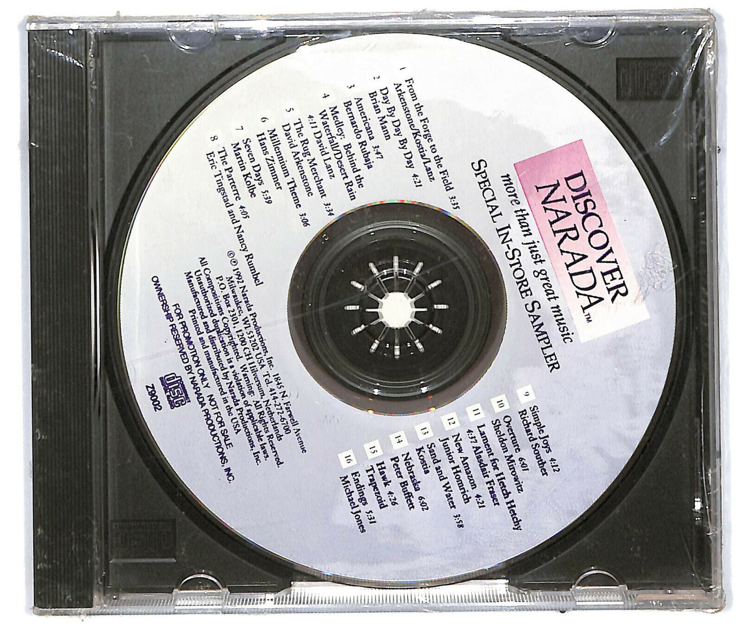 EBOND Various - Discover Narada - More Than Just Great Music Promo CD CD031805