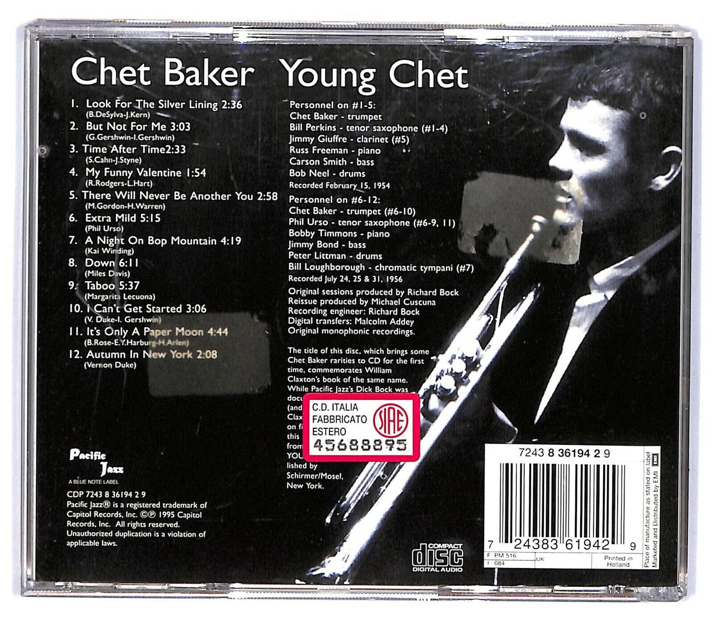 EBOND Chet Baker - Young Chet CD CD032803