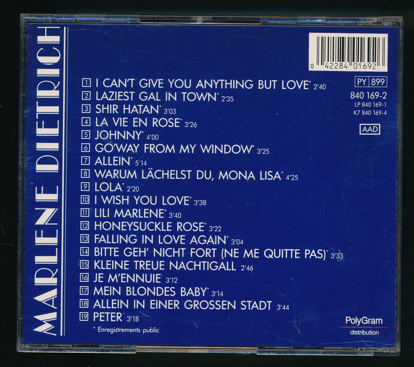EBOND Marlene Dietrich - Lili Marlene CD CD030442