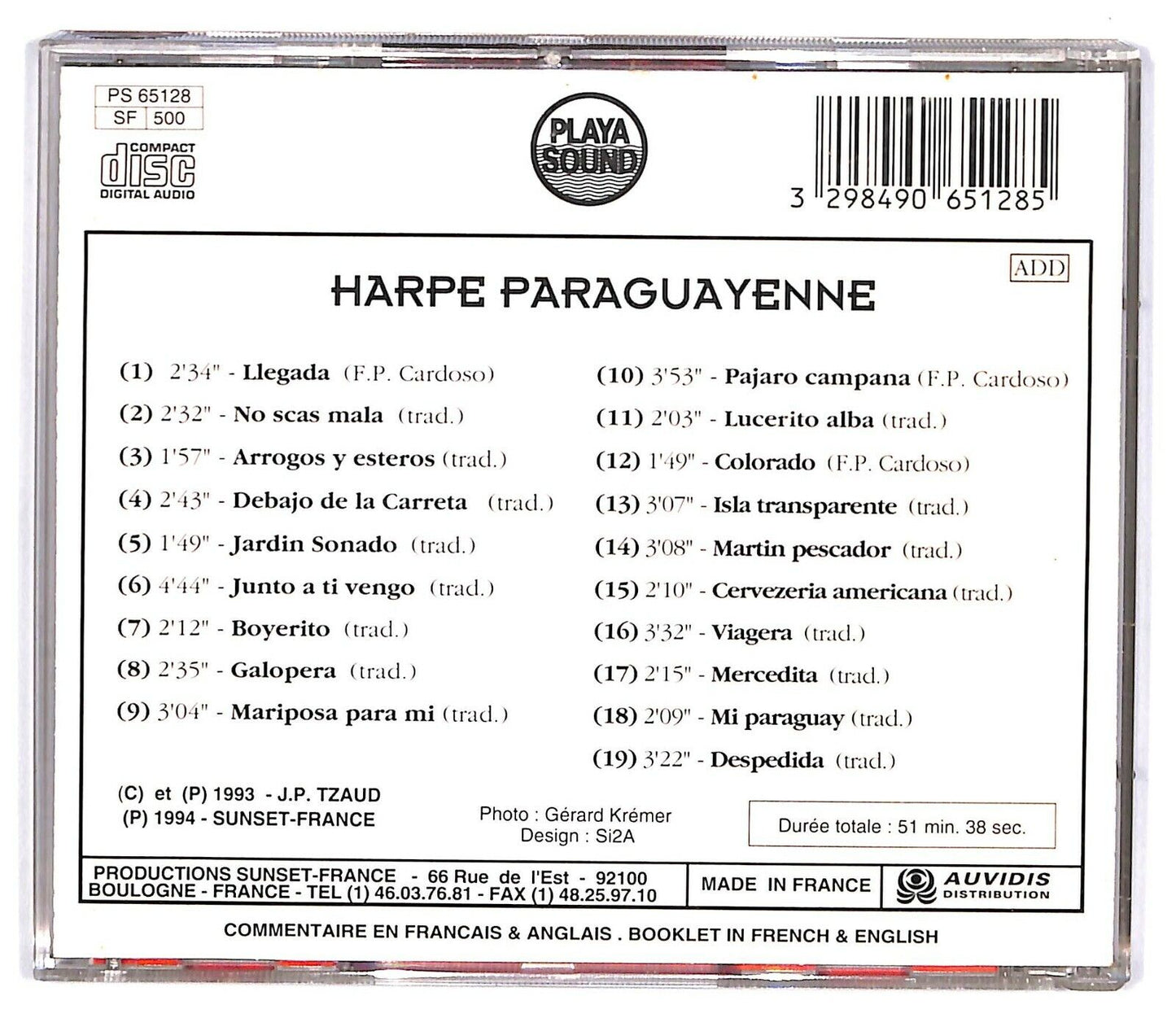 EBOND Varius - Harpe Paraguayenne, Paraguayan Harp CD CD032638