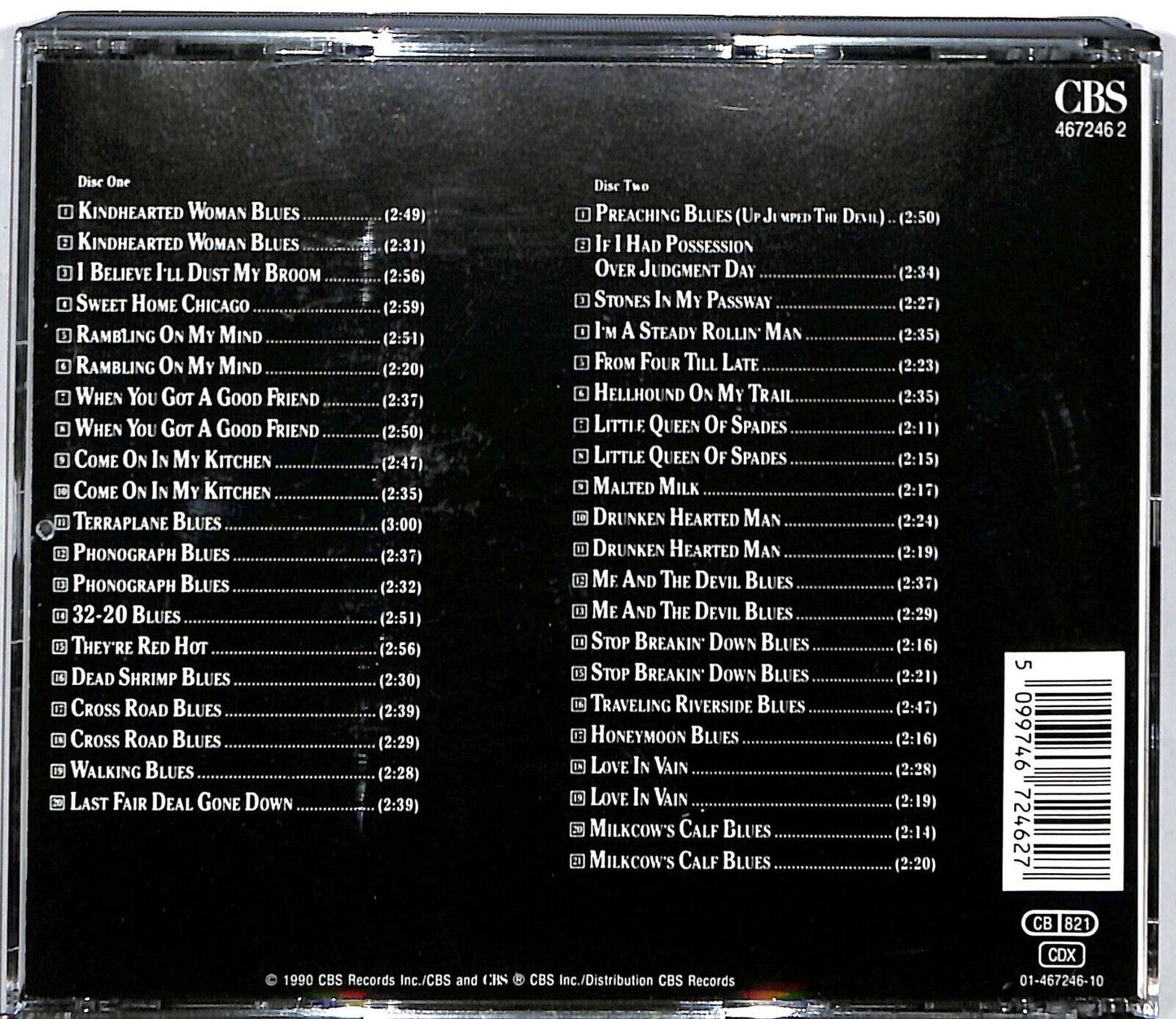 EBOND Robert Johnson - The Complete Recordings CD CD033359