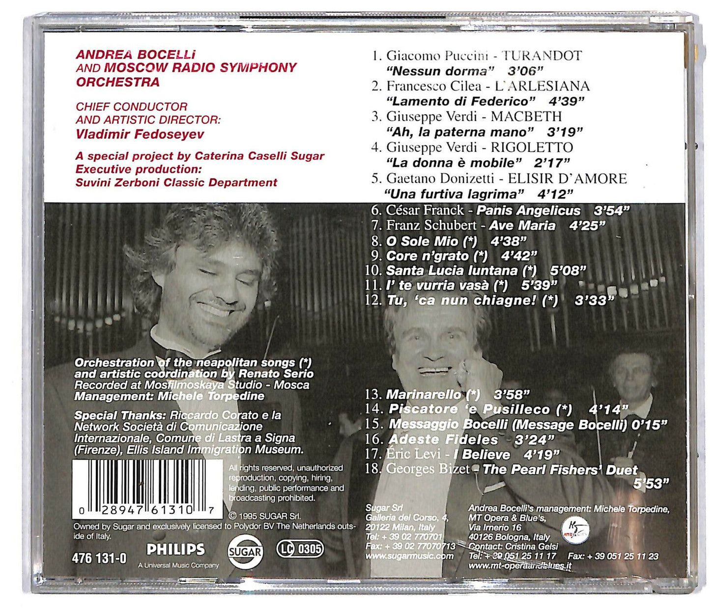 EBOND Andrea Bocelli - Viaggio Italiano CD CD034426