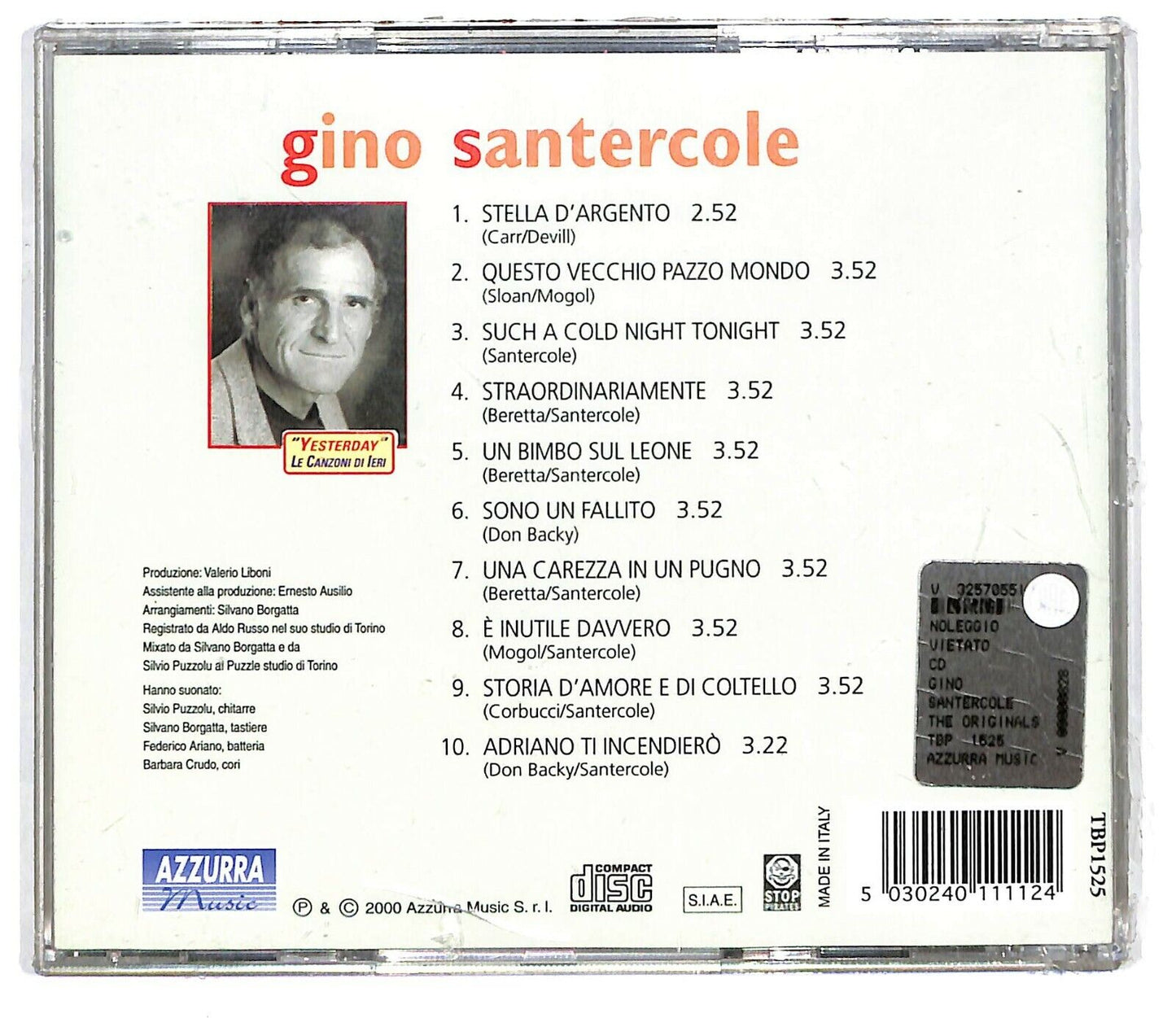EBOND Gino Santercole - Gino Santercole CD CD033519