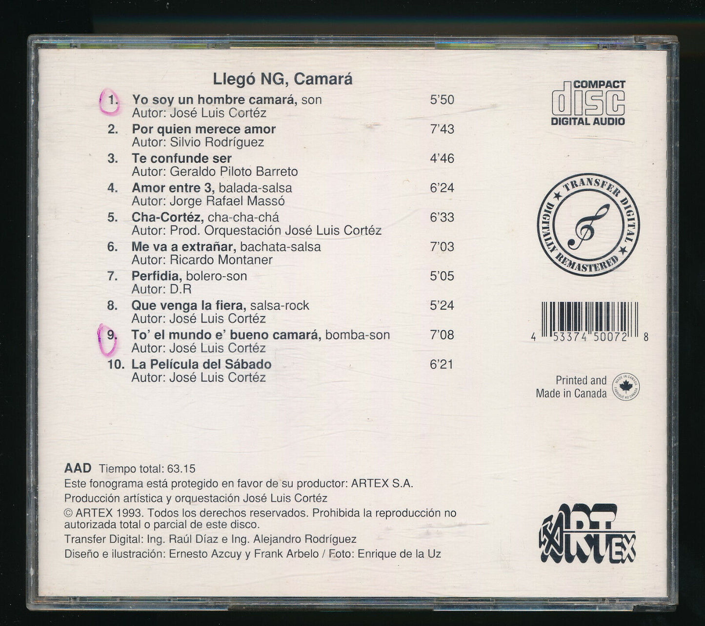 EBOND Ng La Banda - Llego Ng, Camara CD CD029337