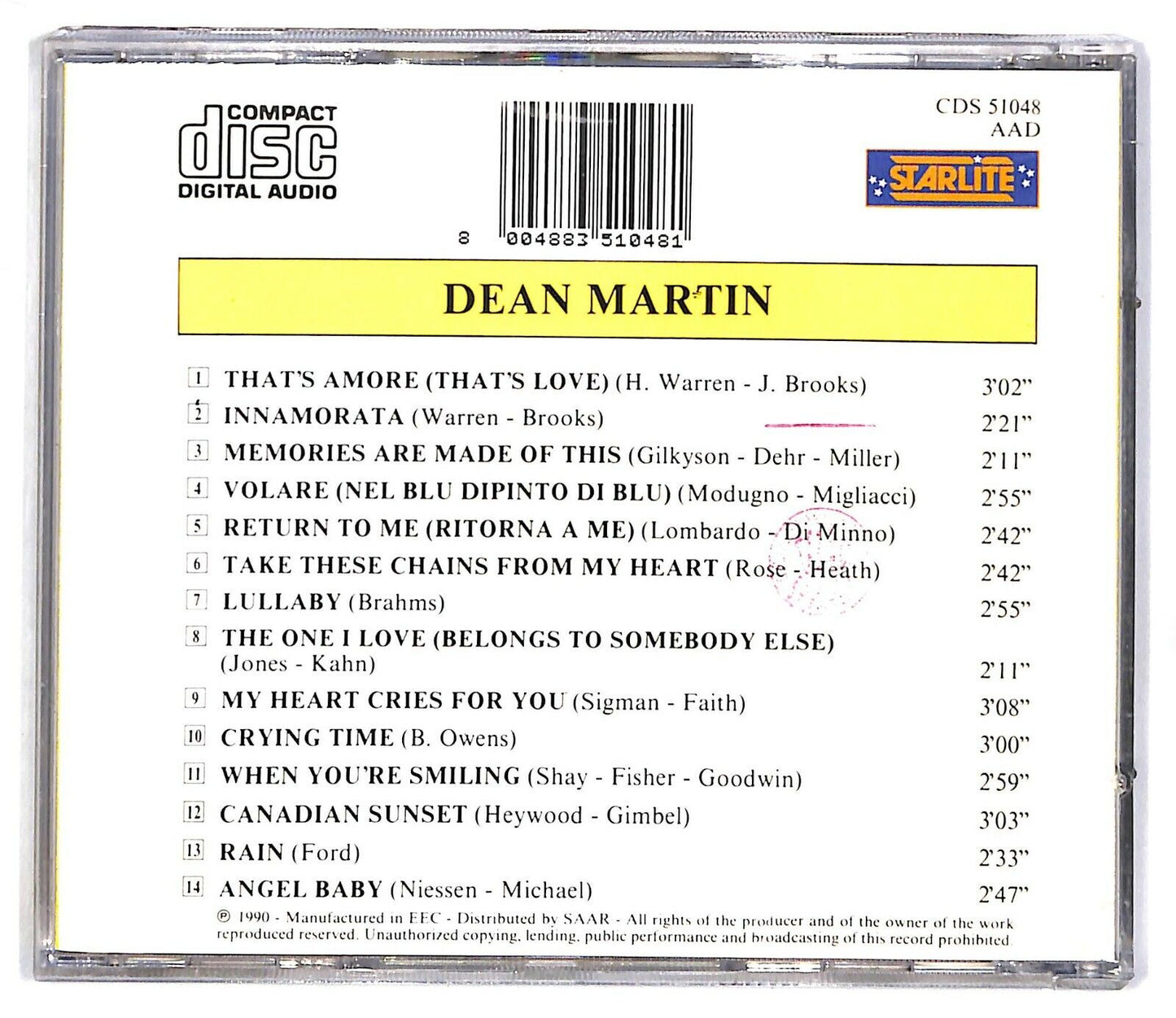 EBOND Dean Martin - That's Amore CD CD032409