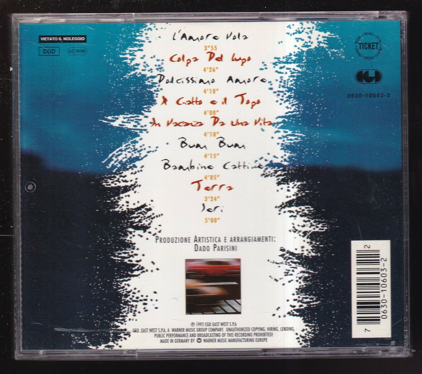 EBOND Irene Grandi - In Vacanza Da Una Vita CD CD029013