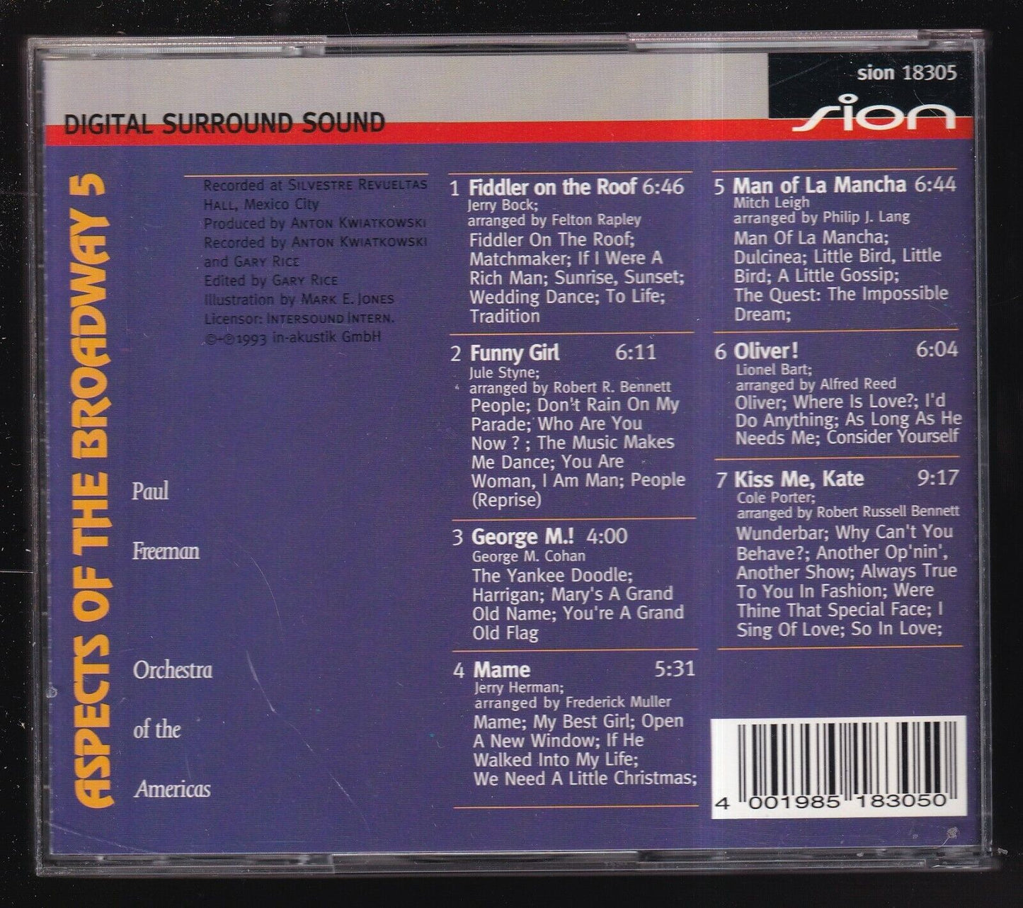 EBOND Paul Freeman (3) - Orchestra Of The Americas Aspects Of Fiddler CD CD029003