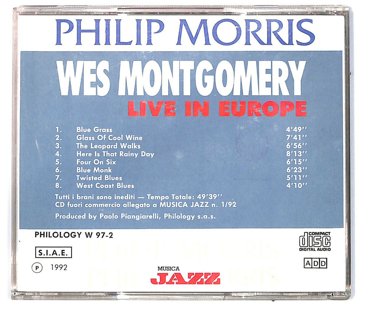 EBOND Wes Montgomery - Live In Europe CD CD031463