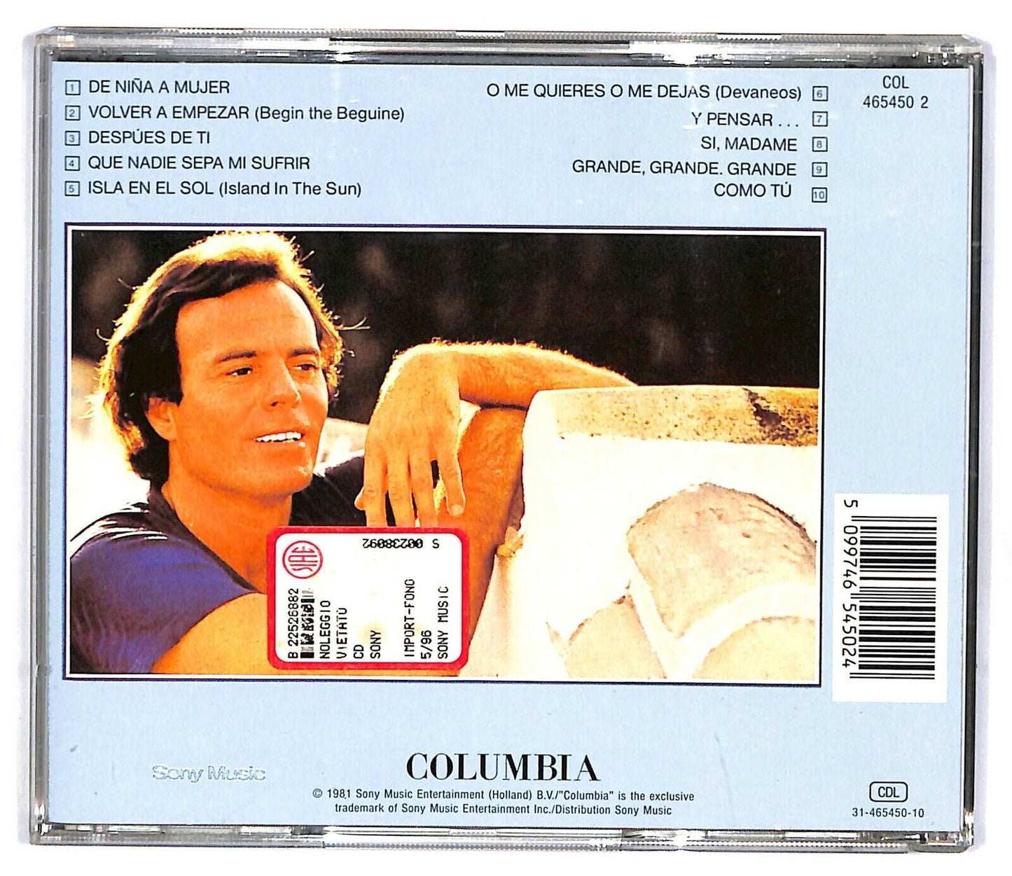 EBOND Julio Iglesias - De Nina A Mujer CD CD032604