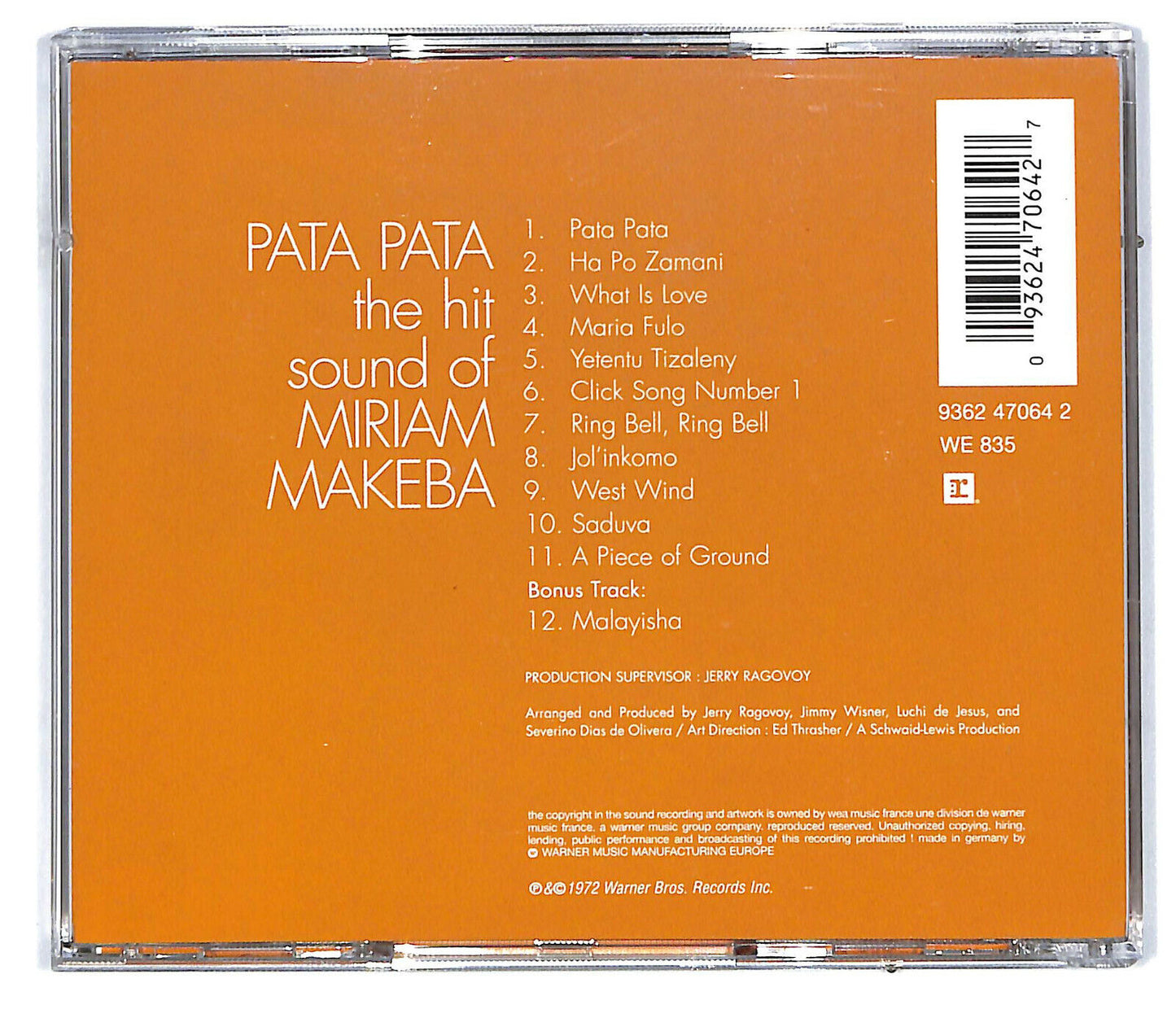 EBOND Miriam Makeba - Pata Pata CD CD031430