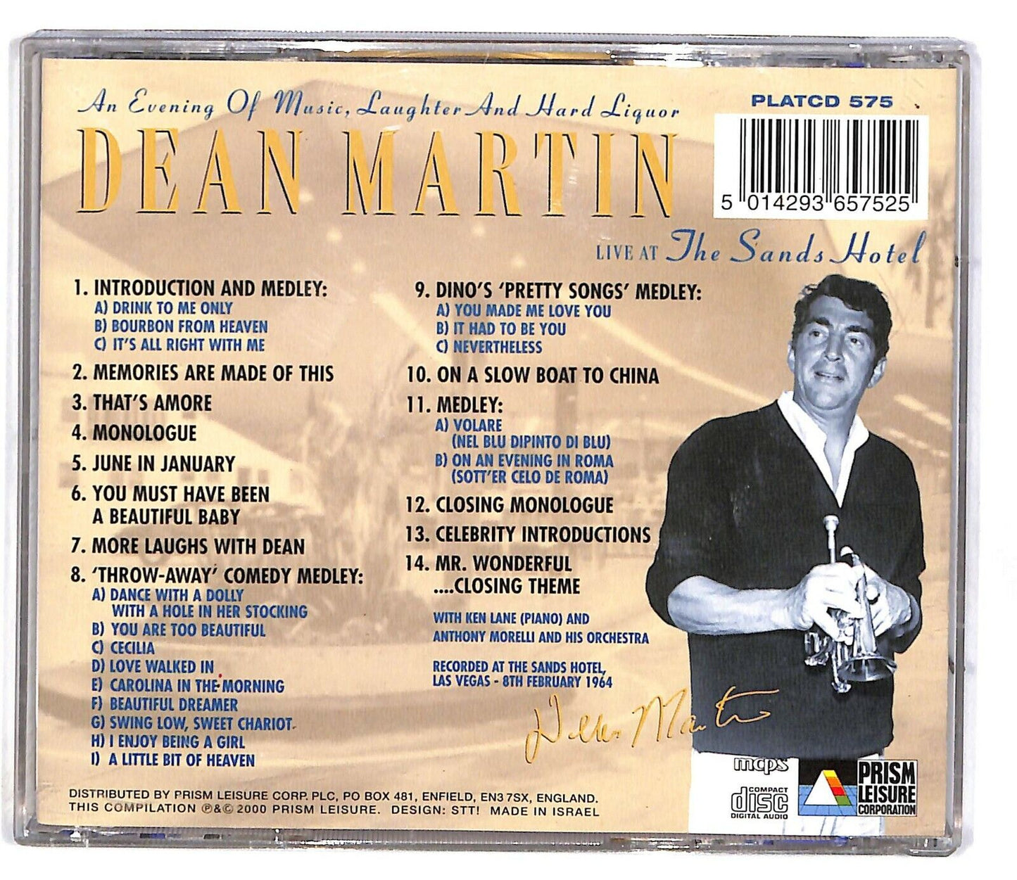 EBOND Dean Martin - An Evening Of Music, Laughter And Hard Liquor CD CD032331