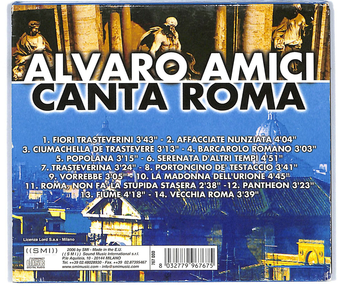 EBOND Alvaro Amici - Canta Roma CD CD031818