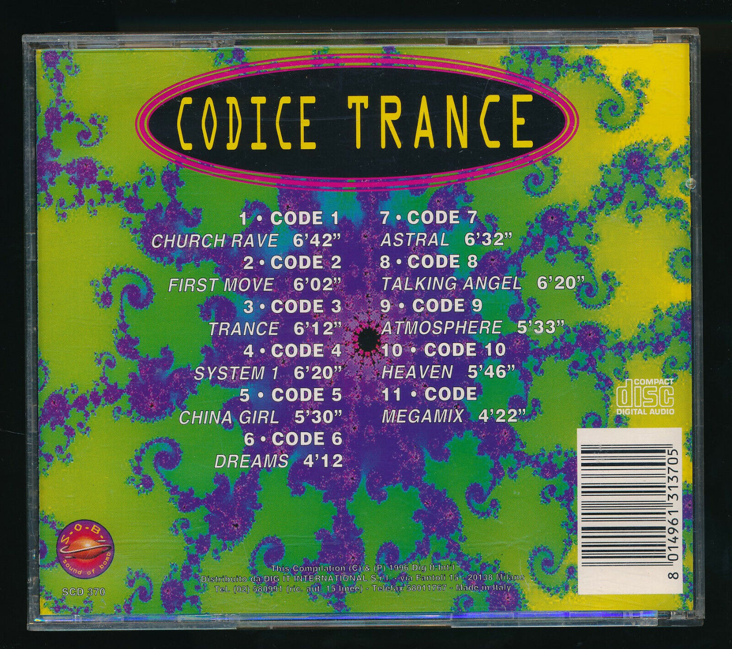EBOND Various - Codice Trance CD CD029702