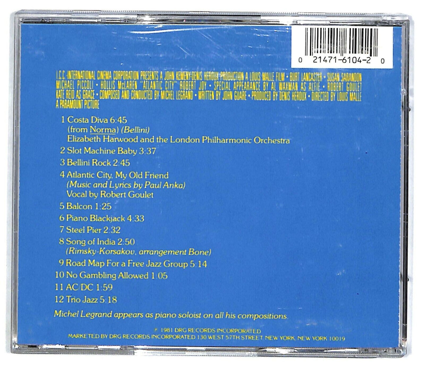 EBOND Michel Legrand - Atlantic City CD CD032131