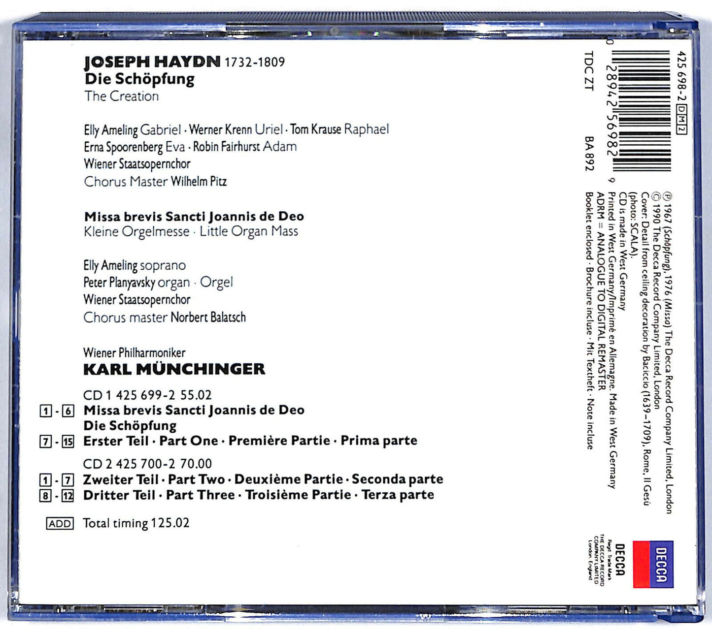 EBOND Haydn - Karl Munching - The Creation CD CD032559