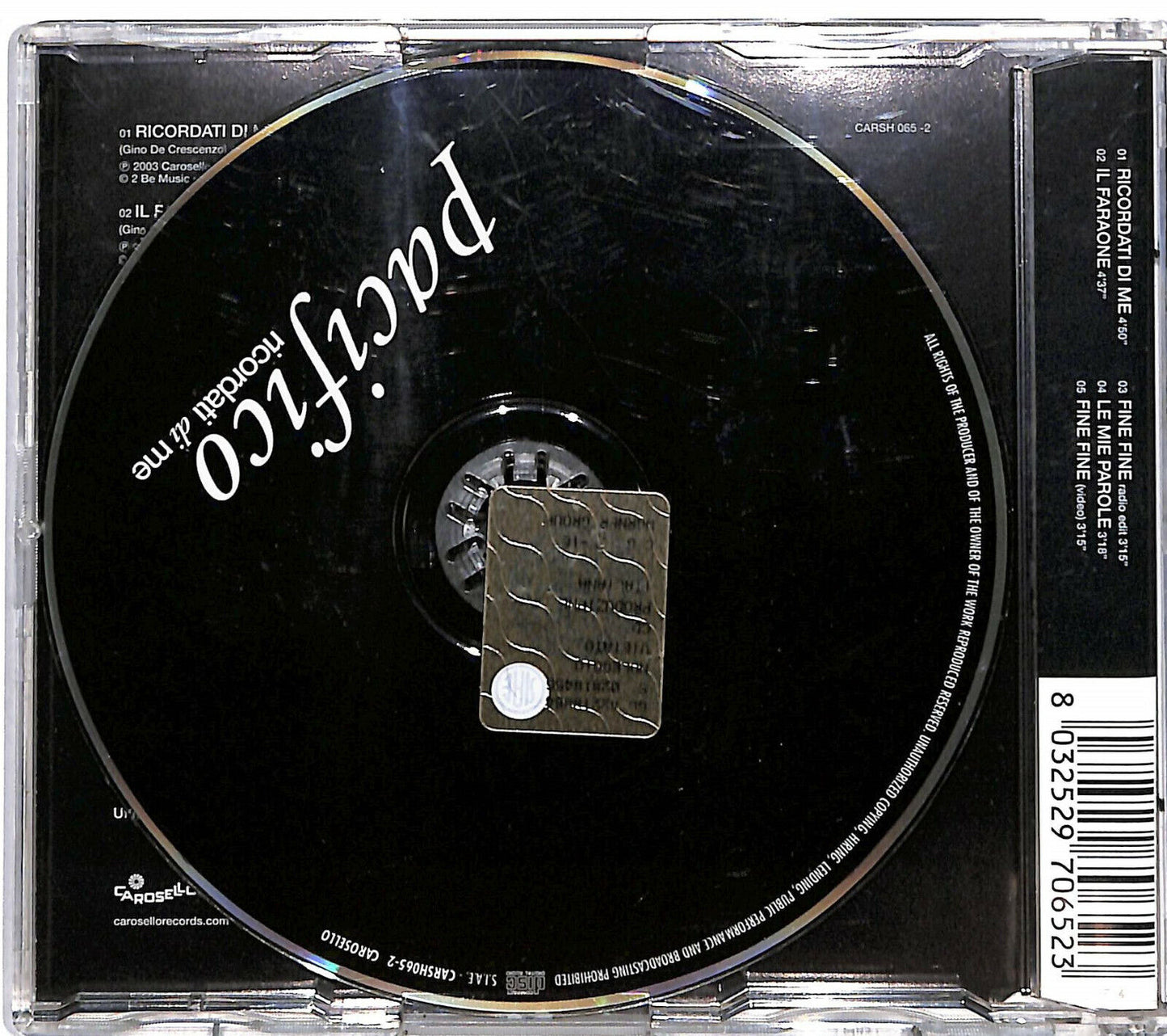 EBOND Pacifico - Ricordati Di Me CD CD034402