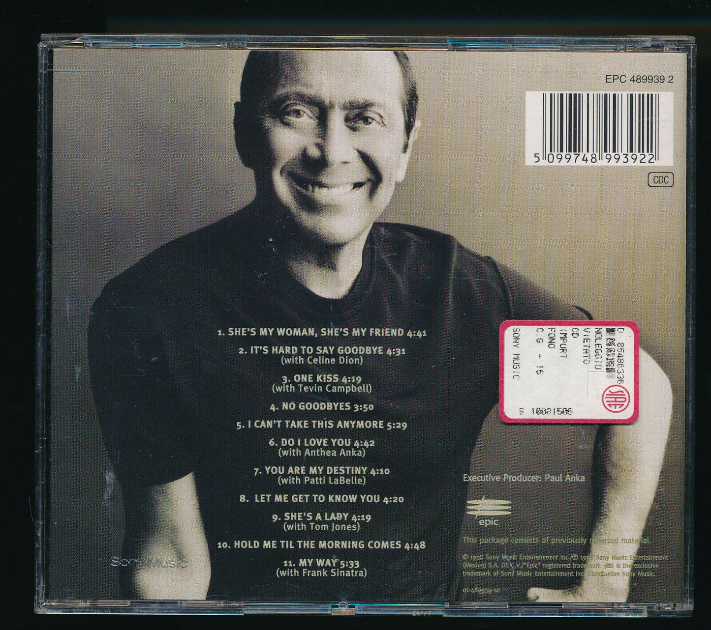 EBOND Paul Anka - A Body Of Work CD CD029113
