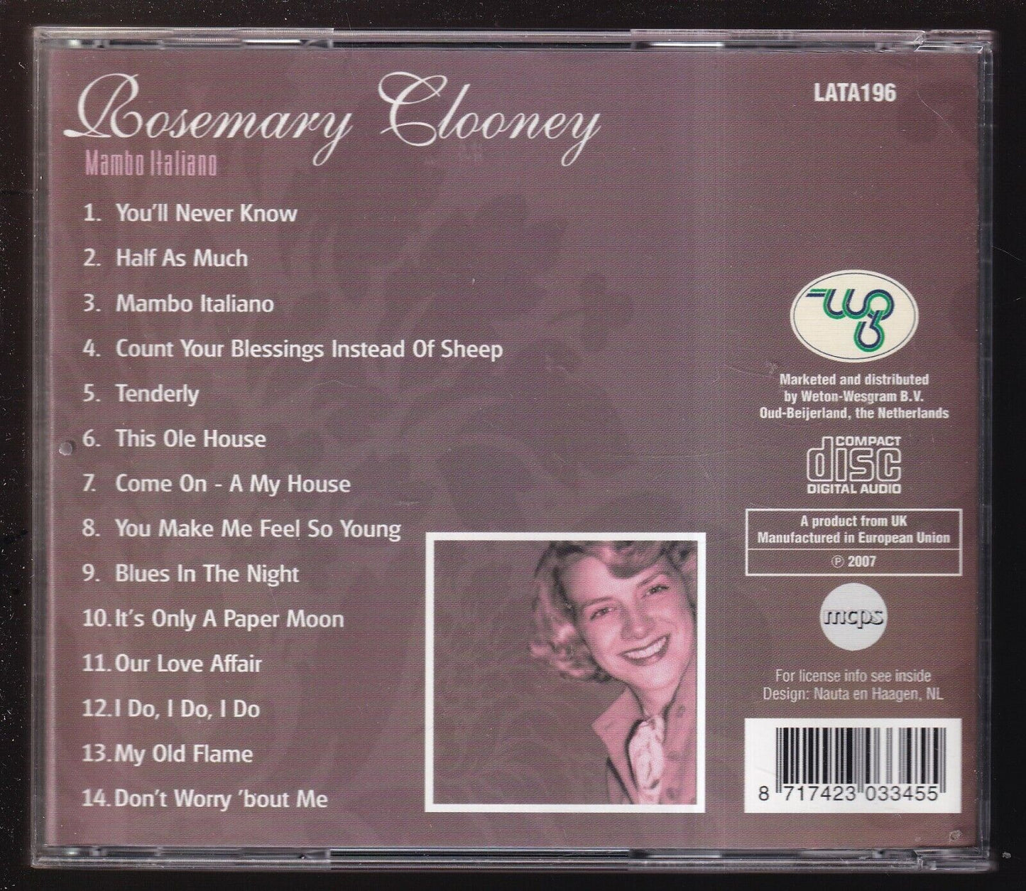 EBOND Rosemary Clooney - Mambo Italiano CD CD030550