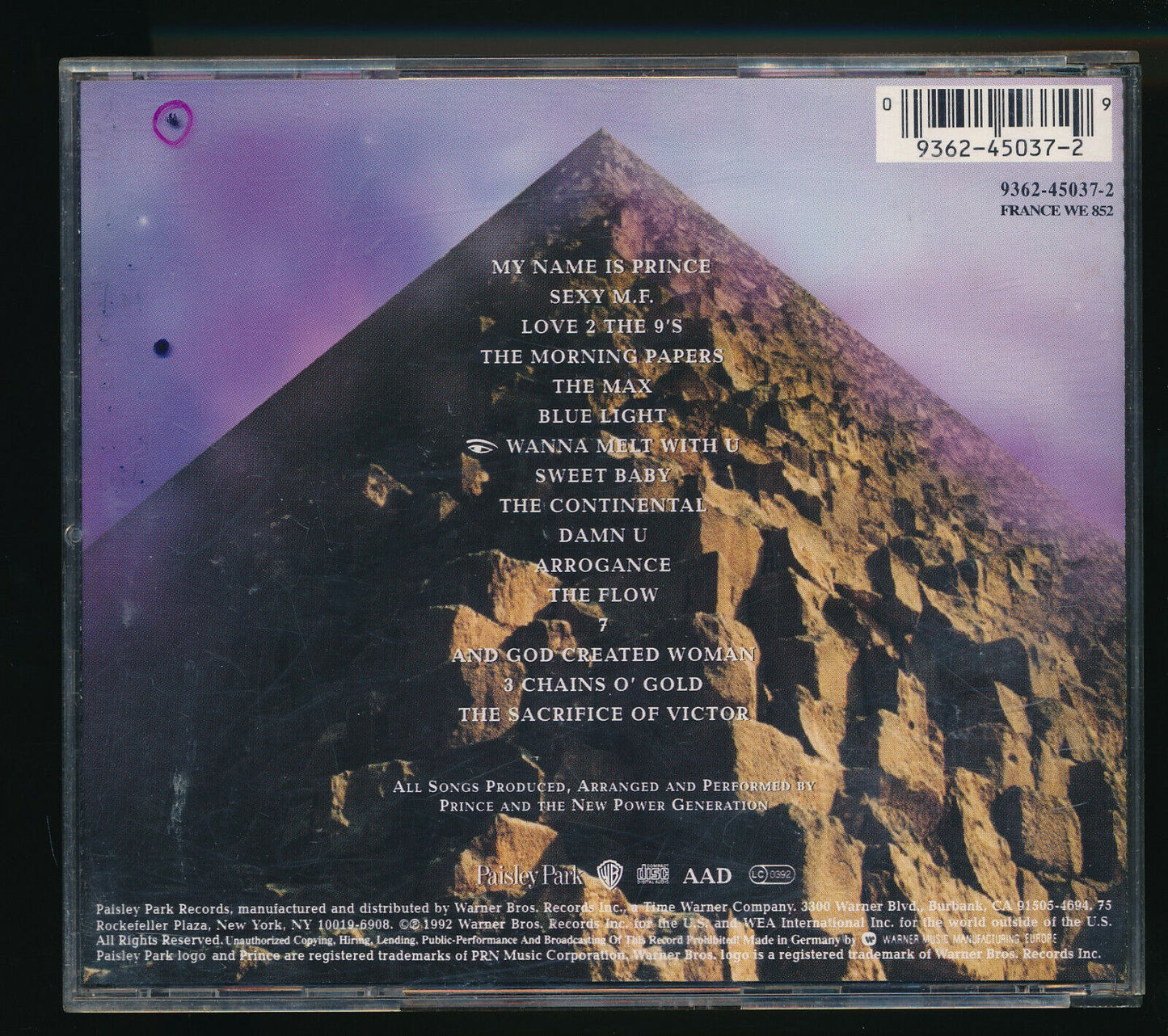EBOND Prince And The New Power Generation - Love Symbol CD CD029322