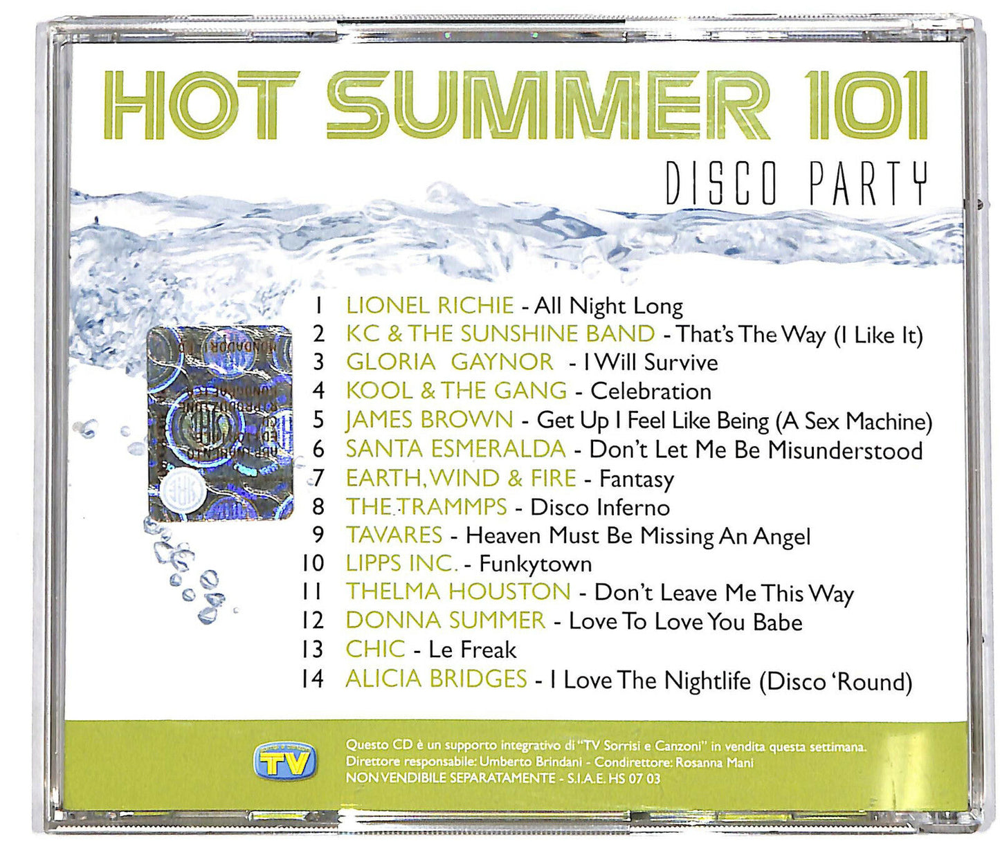 EBOND Various - Hot Summer 101 - Disco Party - Vol. 3Editoriale CD CD034355