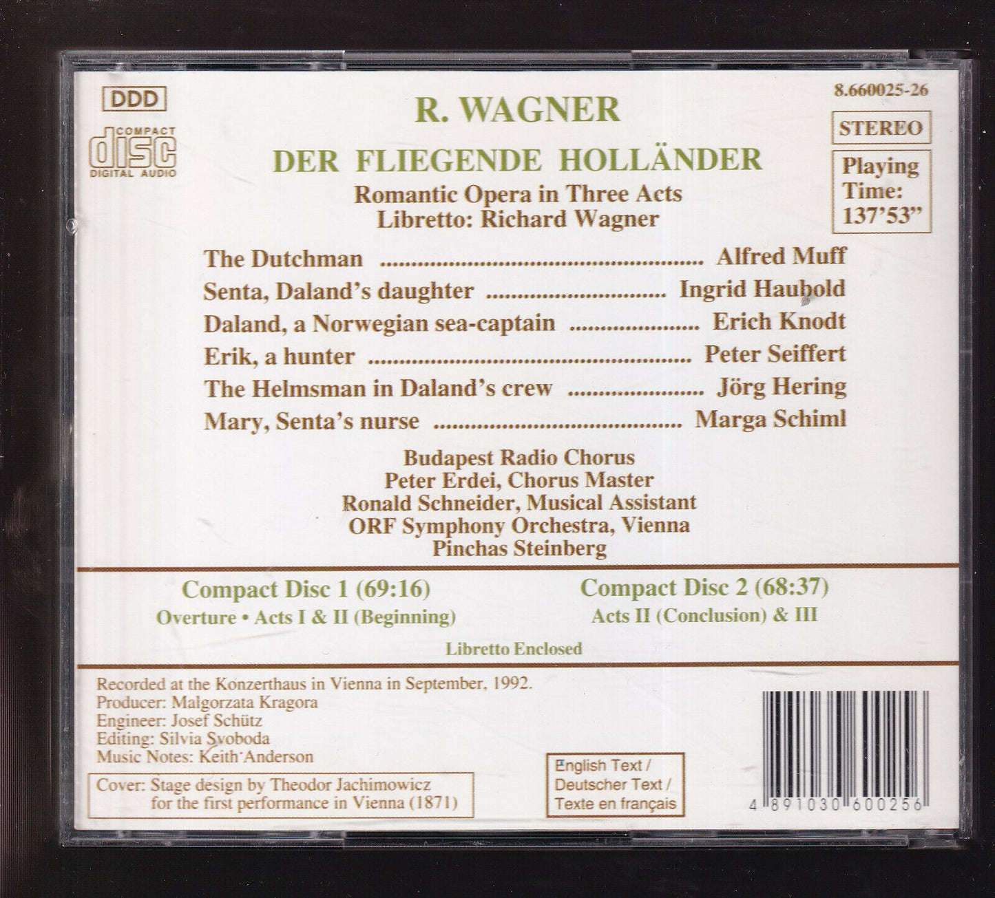 EBOND Der Fliegende Hollander CD CD026002