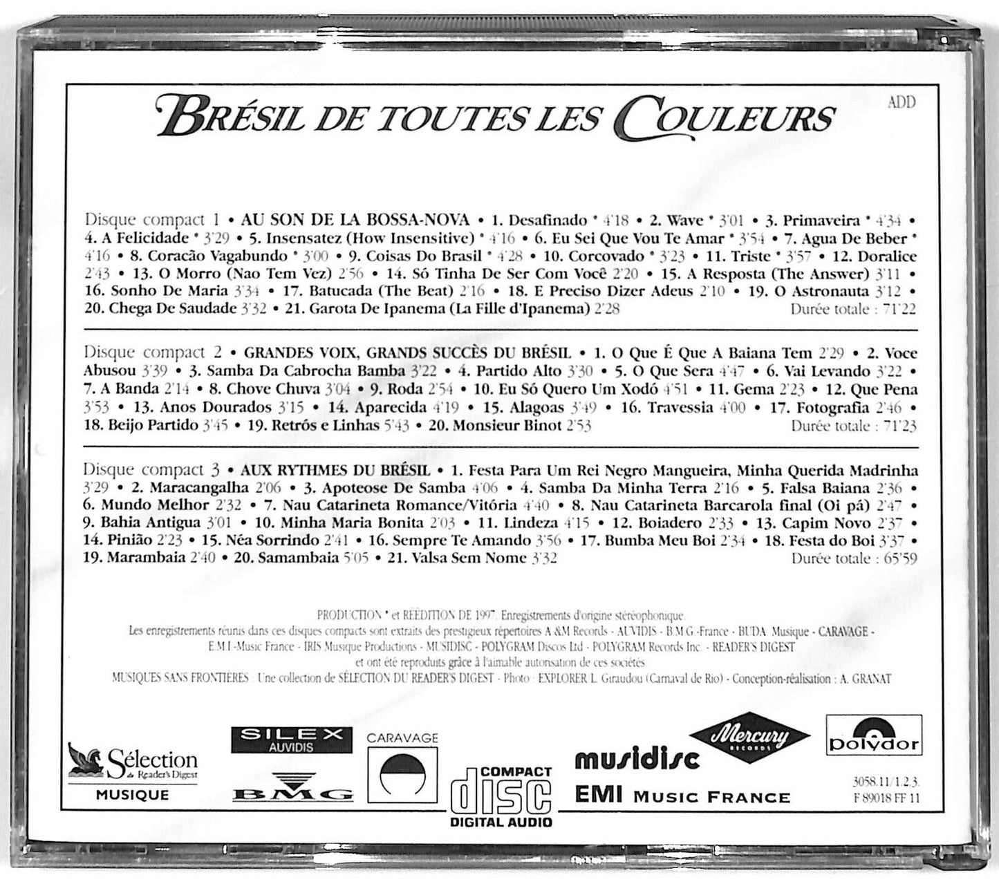 EBOND Various - Bresil De Toutes Les Couleurs CD CD031618