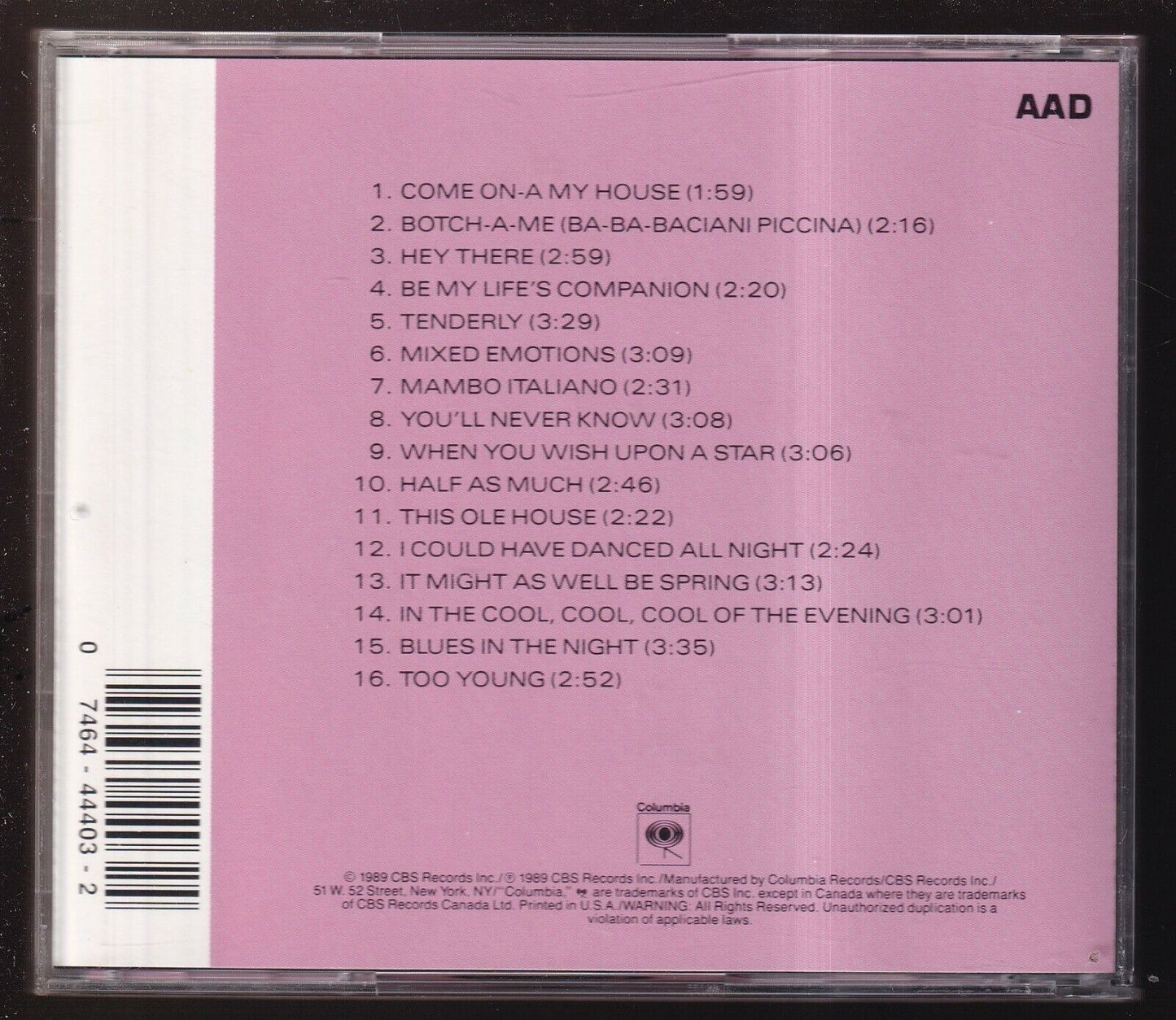 EBOND Rosemary Clooney - 16 Most Requested Songs CD CD030535