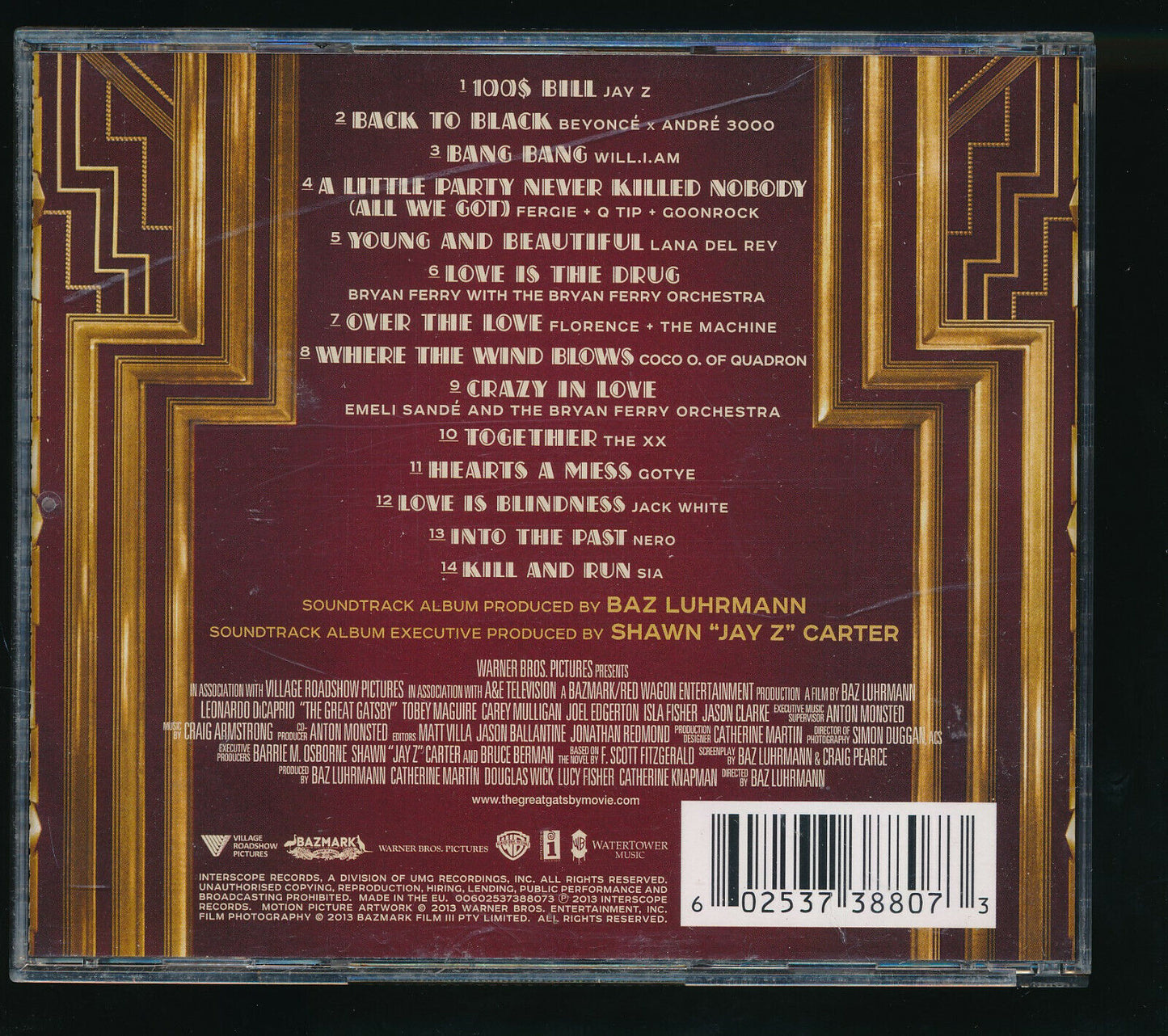 EBOND Various - Music From Baz Luhrmann's Film The Great Gatsby CD CD030140