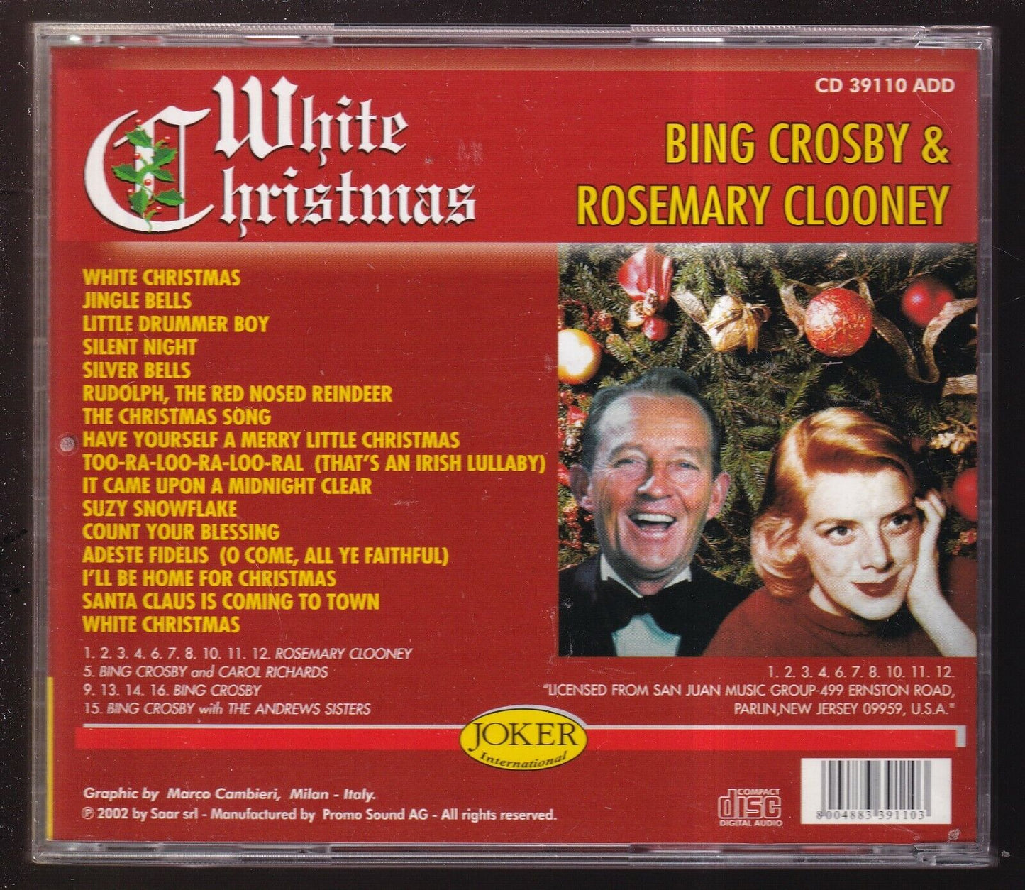 EBOND Bing Crosby, Rosemary Clooney - White Christmas CD CD030543