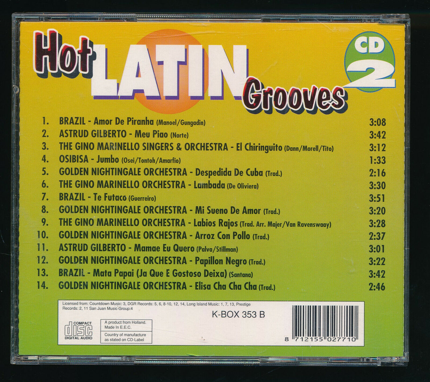 EBOND Various - Hot Latin Grooves Vol. 2 CD CD031003