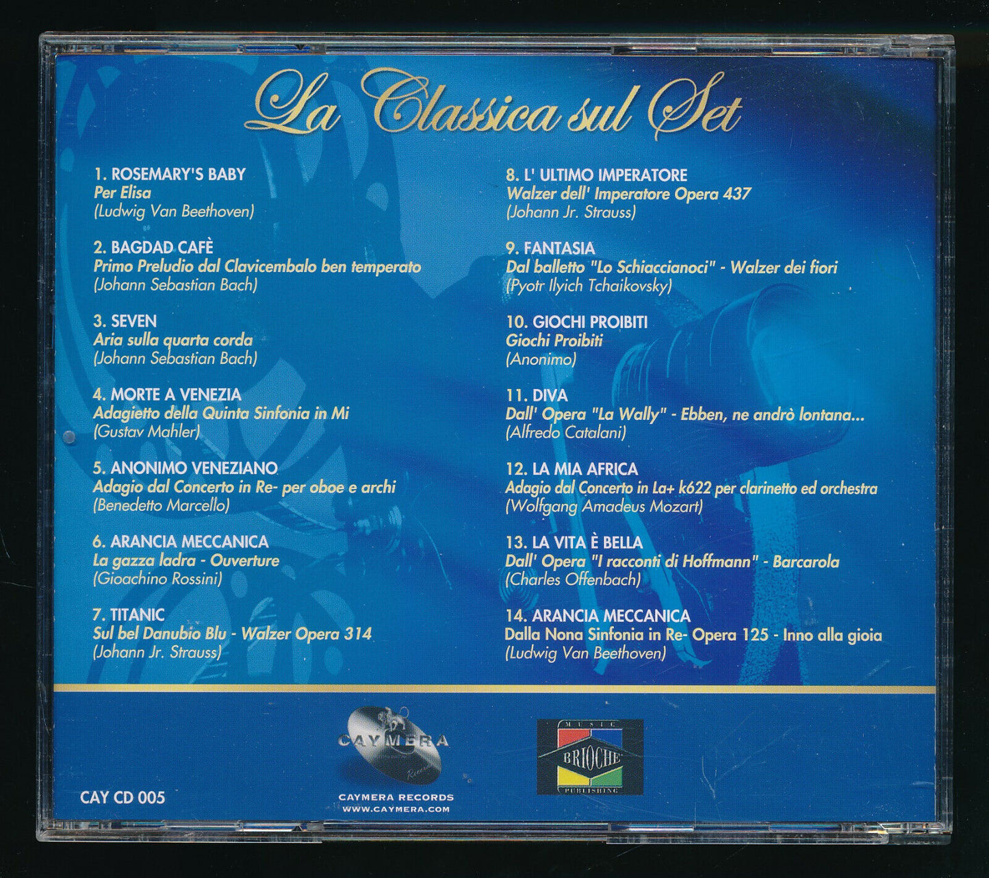EBOND La Classica Sul Set - Orchestra Comapgnia Opera Italiana CD CD031208