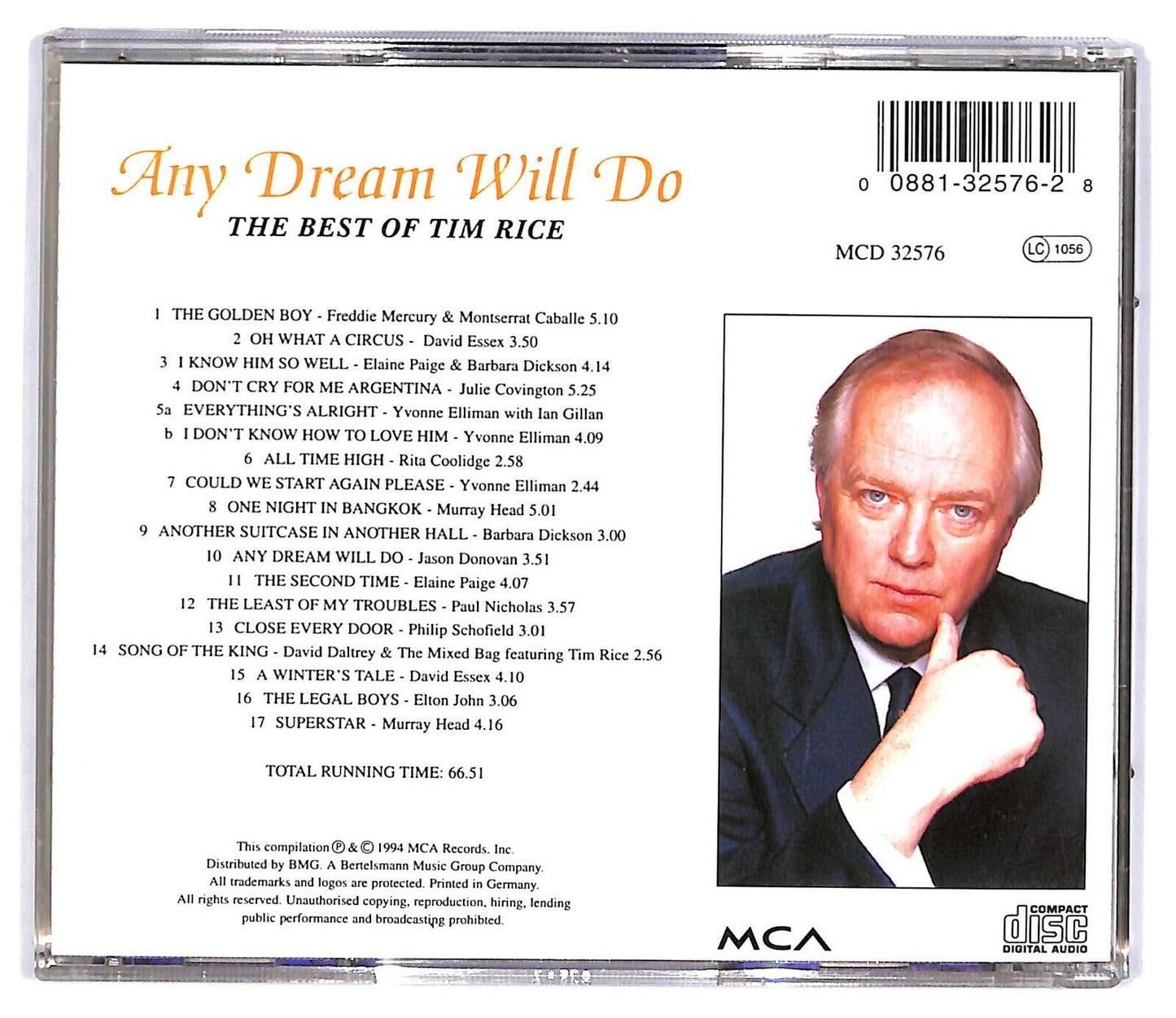 EBOND Tim Rice - Any Dream Will Do: The Best Of Tim Rice CD CD032848