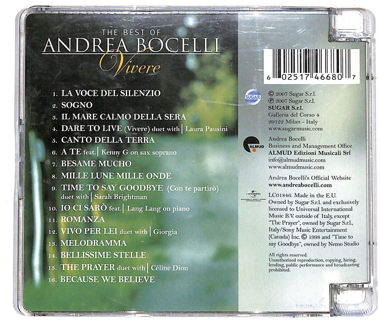 EBOND Andrea Bocelli - The Best Of Andrea Bocelli Vivere CD CD034405